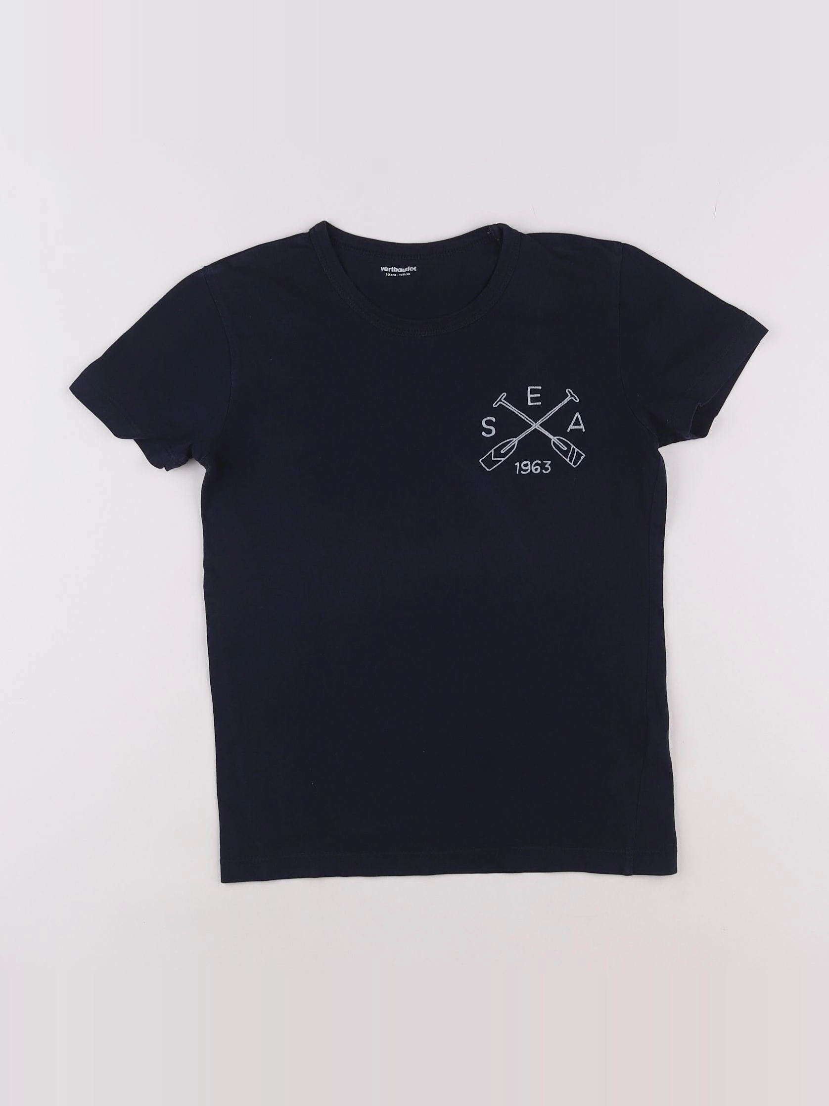 Vertbaudet - maillot de corps bleu - 10 ans