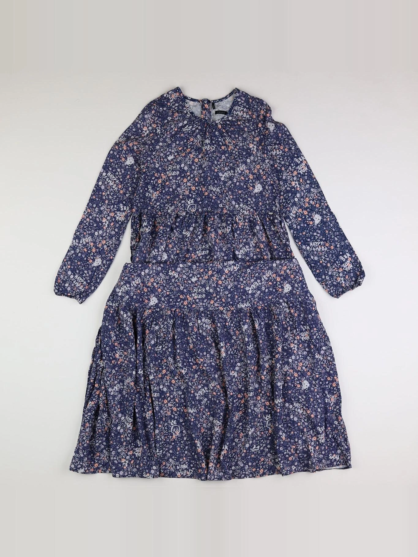 IKKS - robe longue bleu - 12 ans