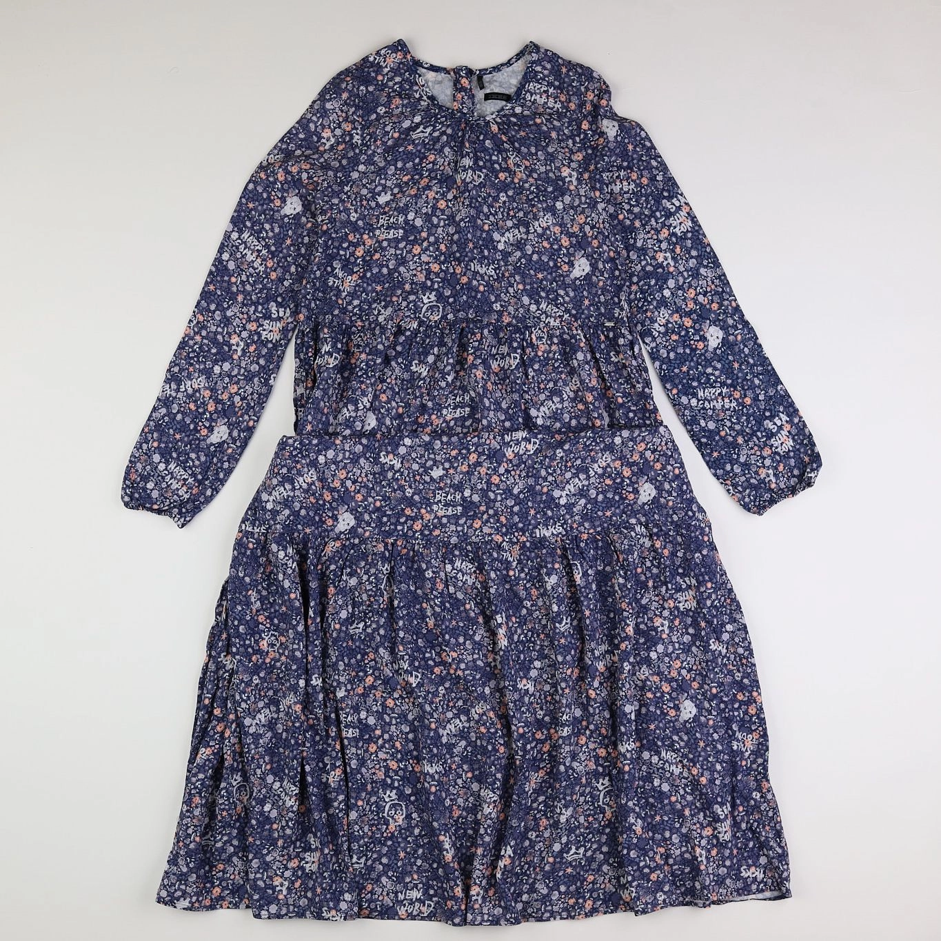 IKKS - robe longue bleu - 12 ans