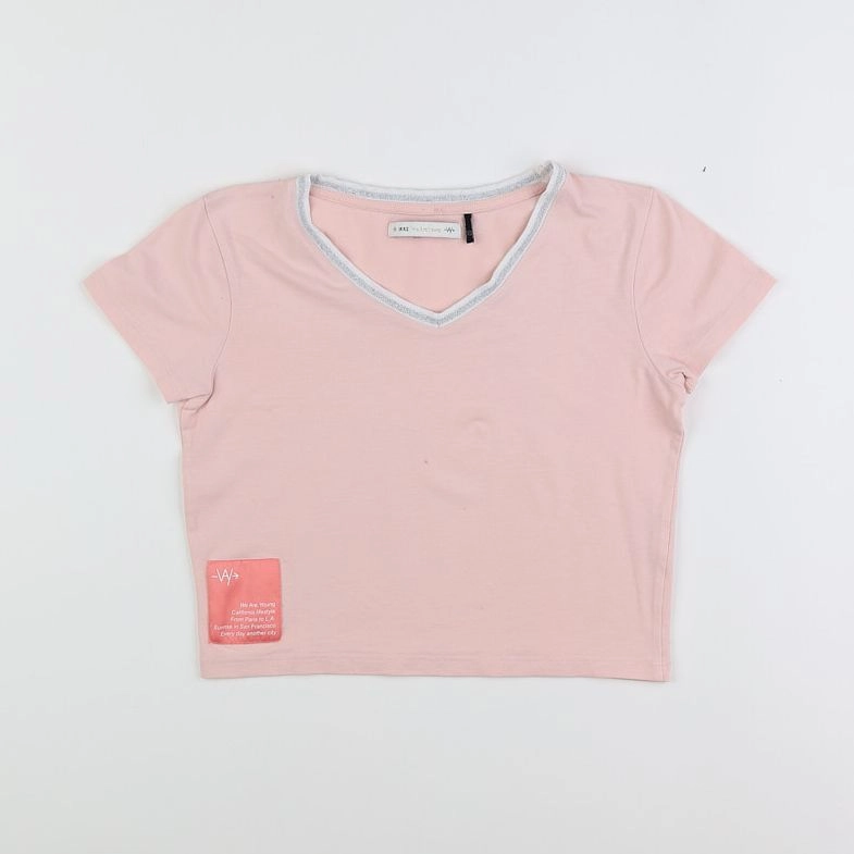 IKKS - tee-shirt rose - 12/13 ans