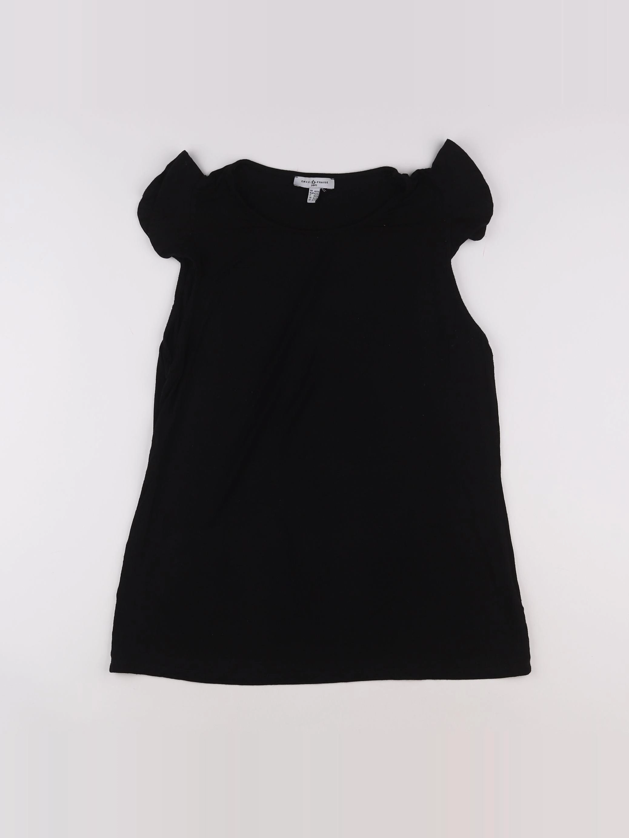 Envie de fraise - tee-shirt grossesse noir - 44 à 46