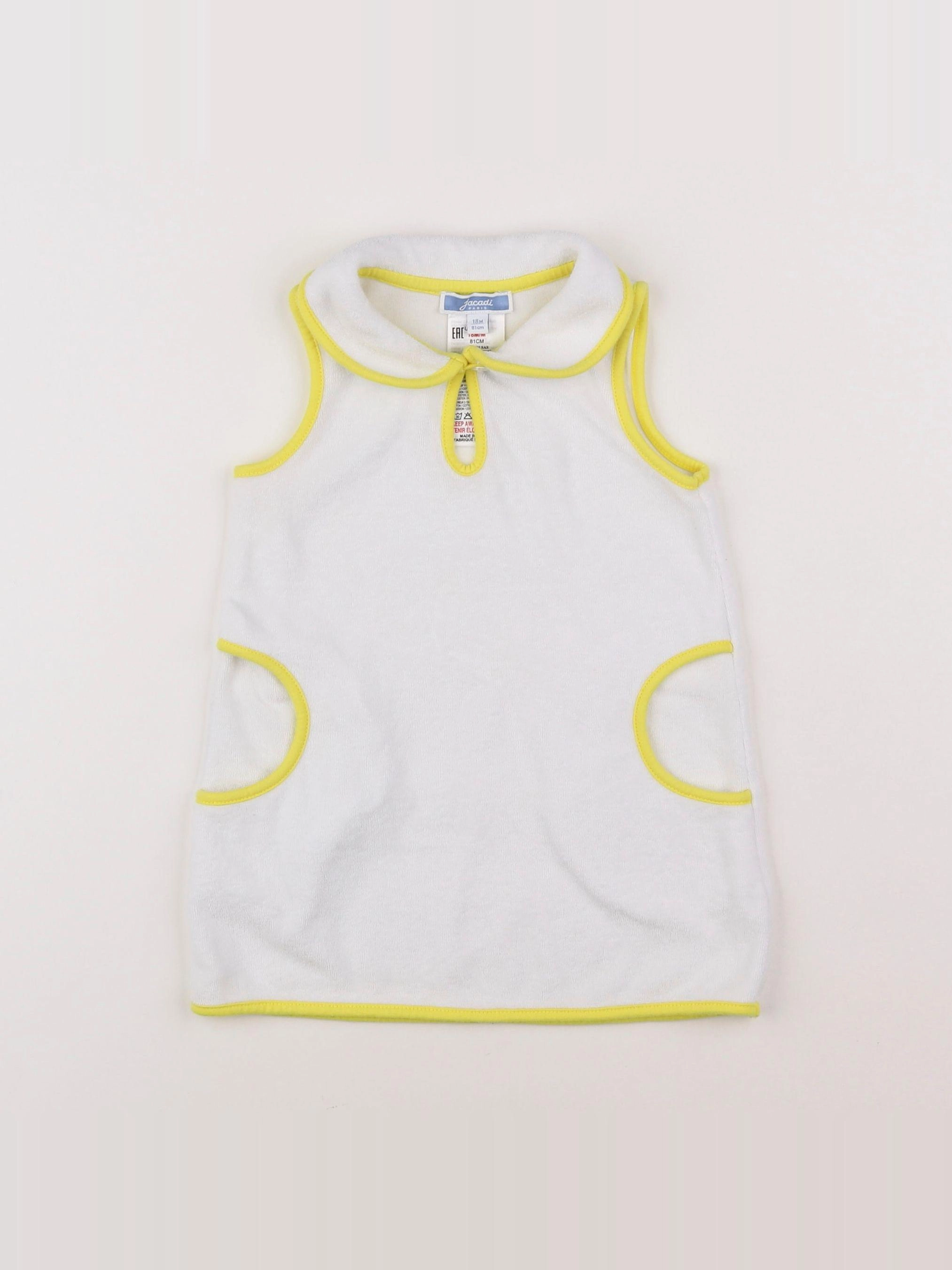 Jacadi - robe blanc éponge - 18 mois