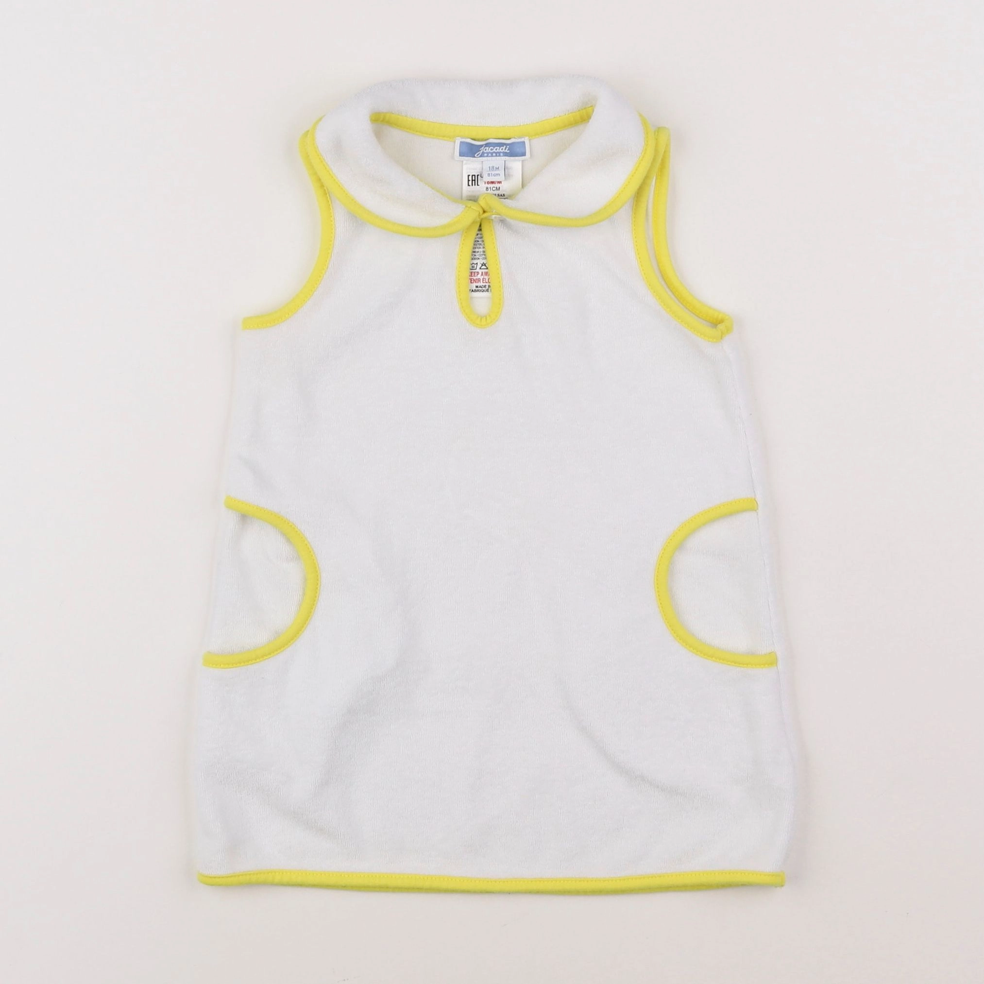 Jacadi - robe blanc éponge - 18 mois