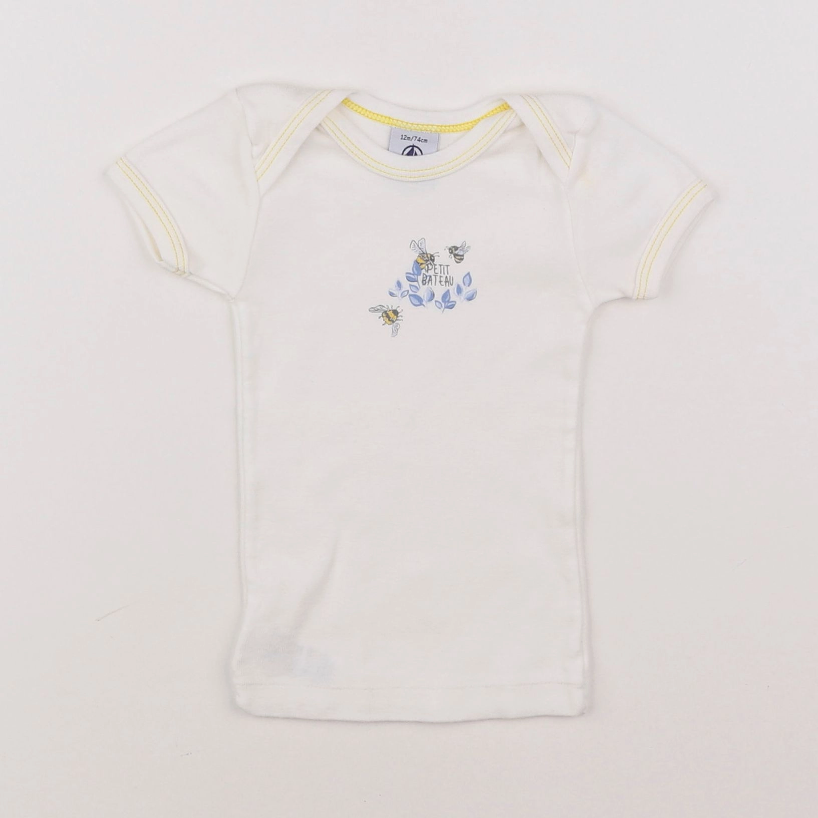 Petit Bateau - maillot de corps blanc - 12 mois