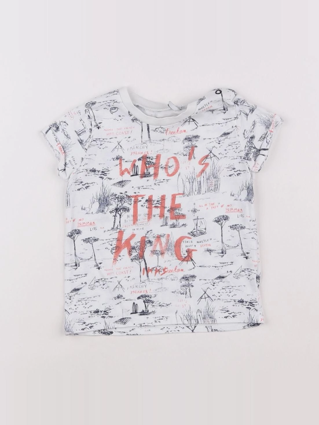 IKKS - tee-shirt multicolore - 12 mois