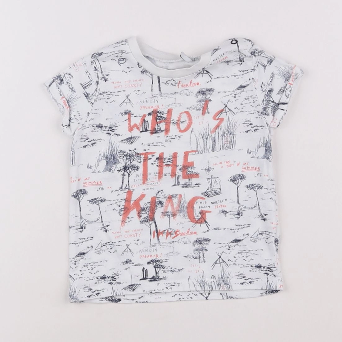 IKKS - tee-shirt multicolore - 12 mois