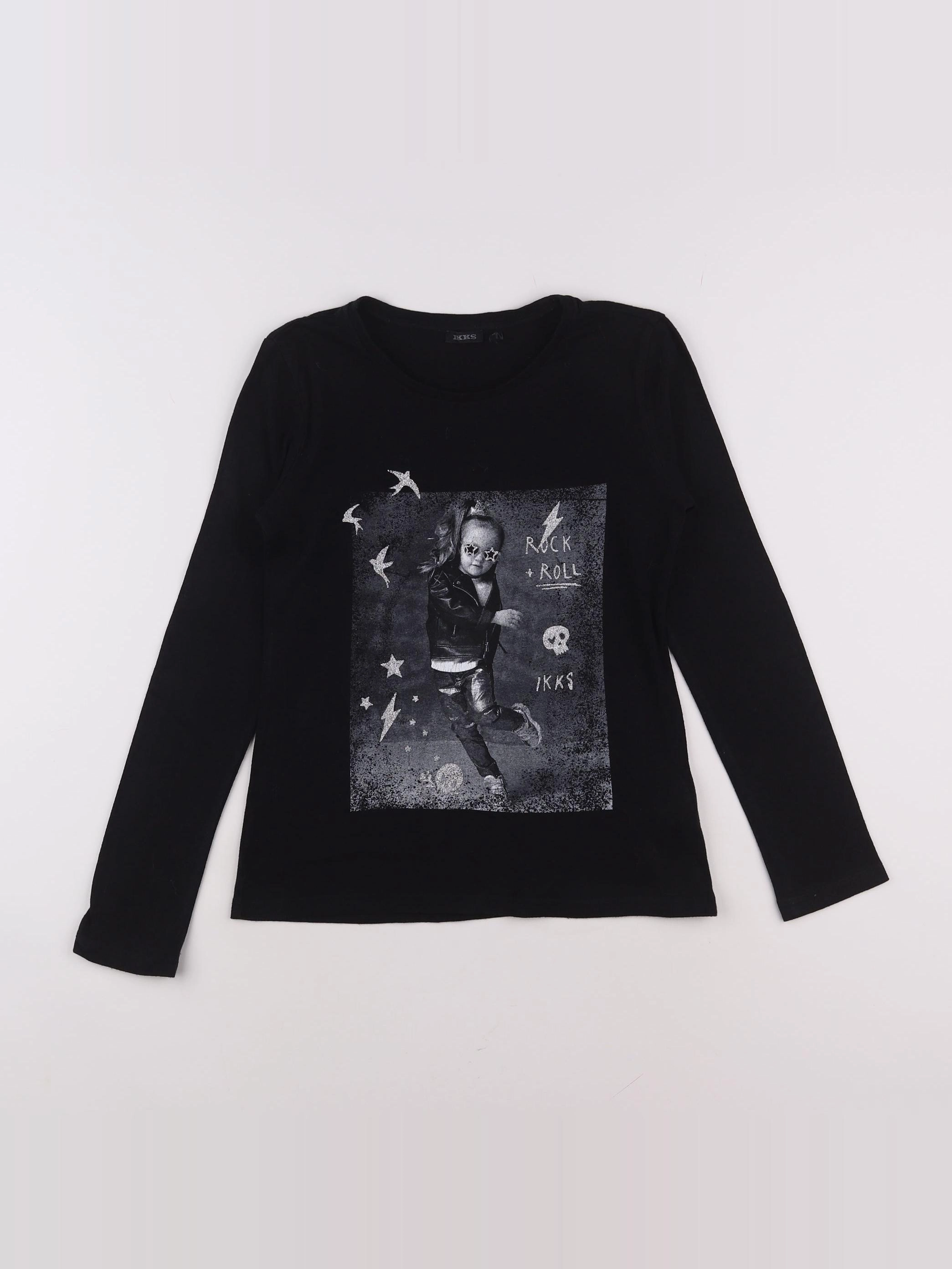 IKKS - tee-shirt noir - 10 ans