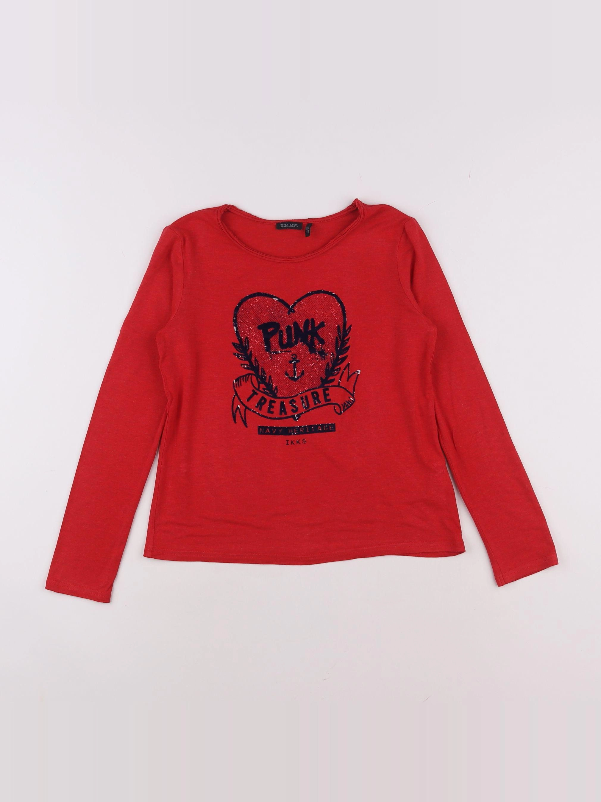 IKKS - tee-shirt rouge - 10 ans