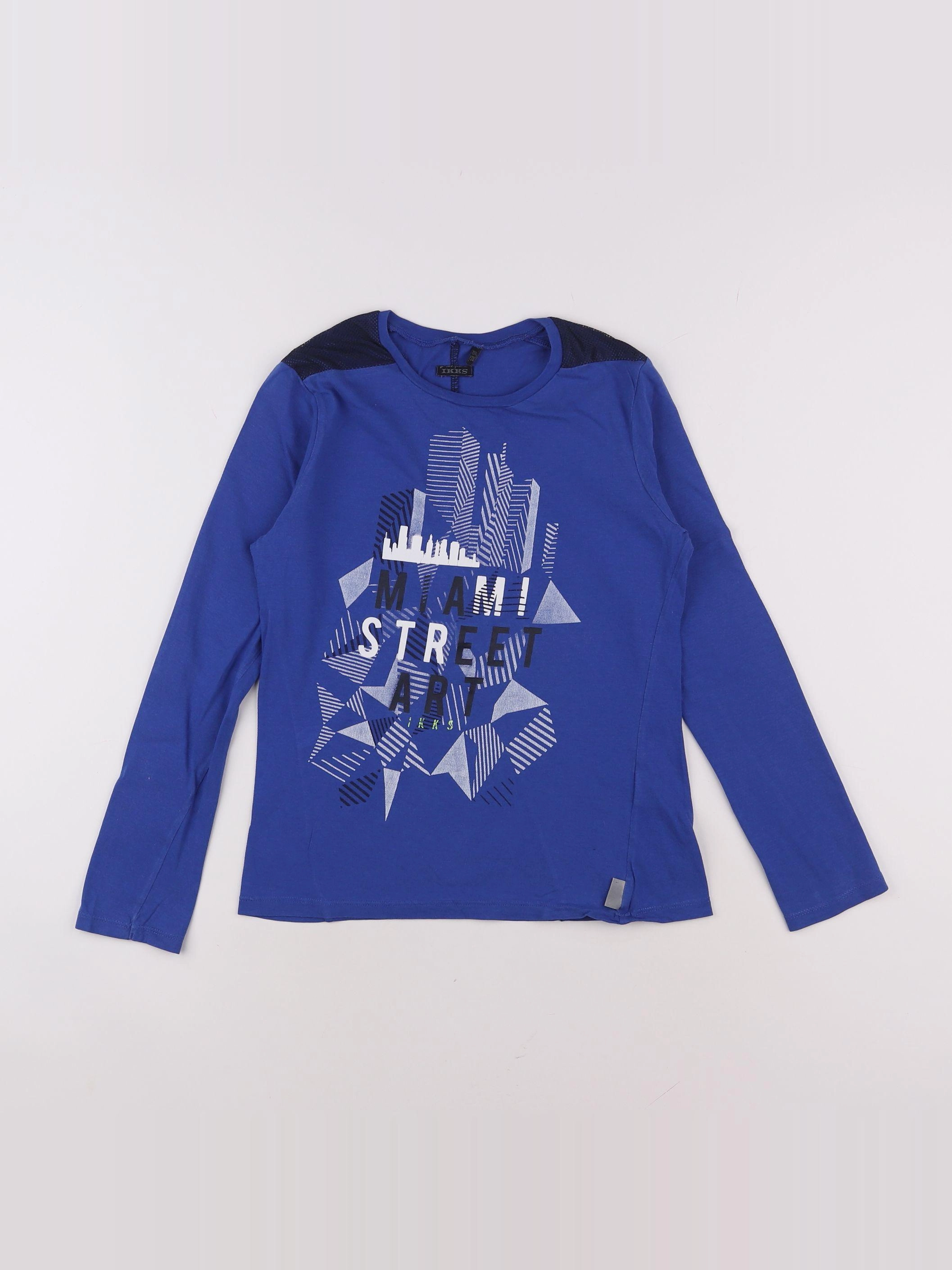 IKKS - tee-shirt bleu - 10 ans
