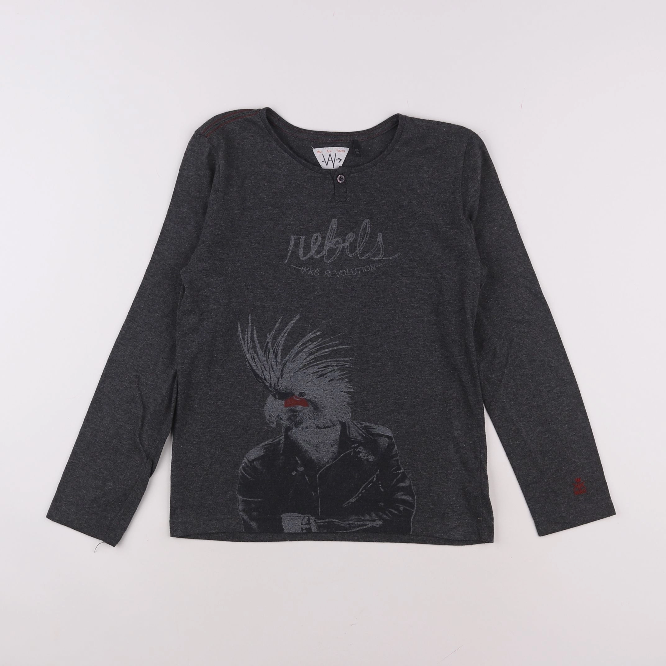 IKKS - tee-shirt gris - 10 ans