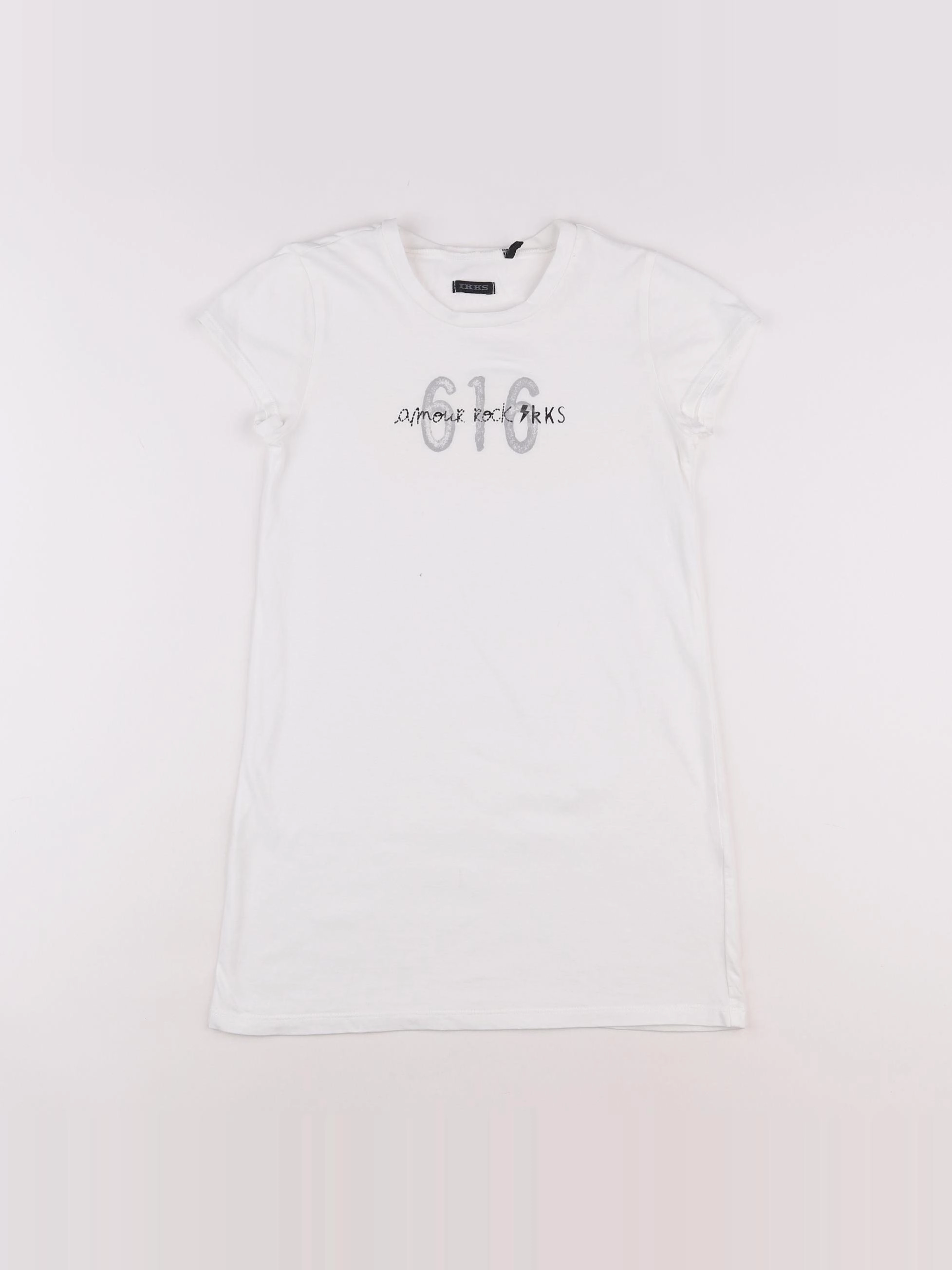 IKKS - robe blanc - 8 ans