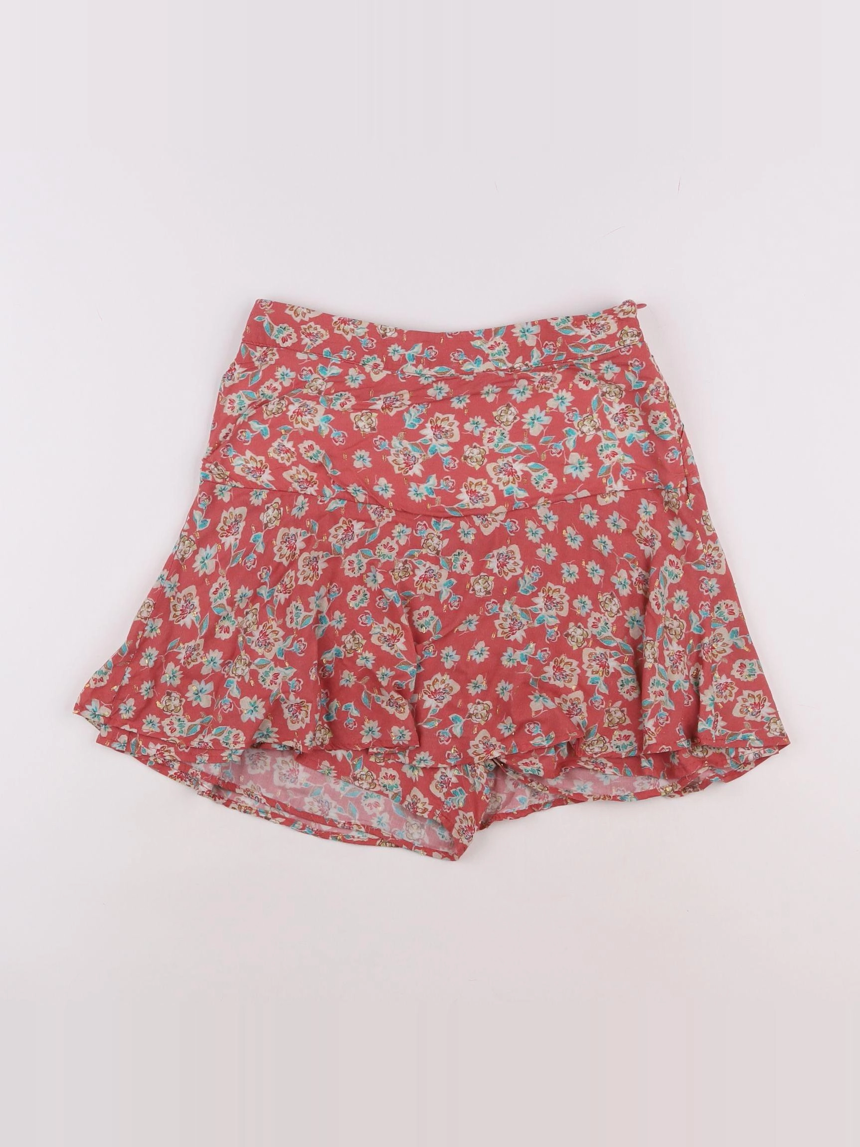 IKKS - jupe short rose, or - 12 ans