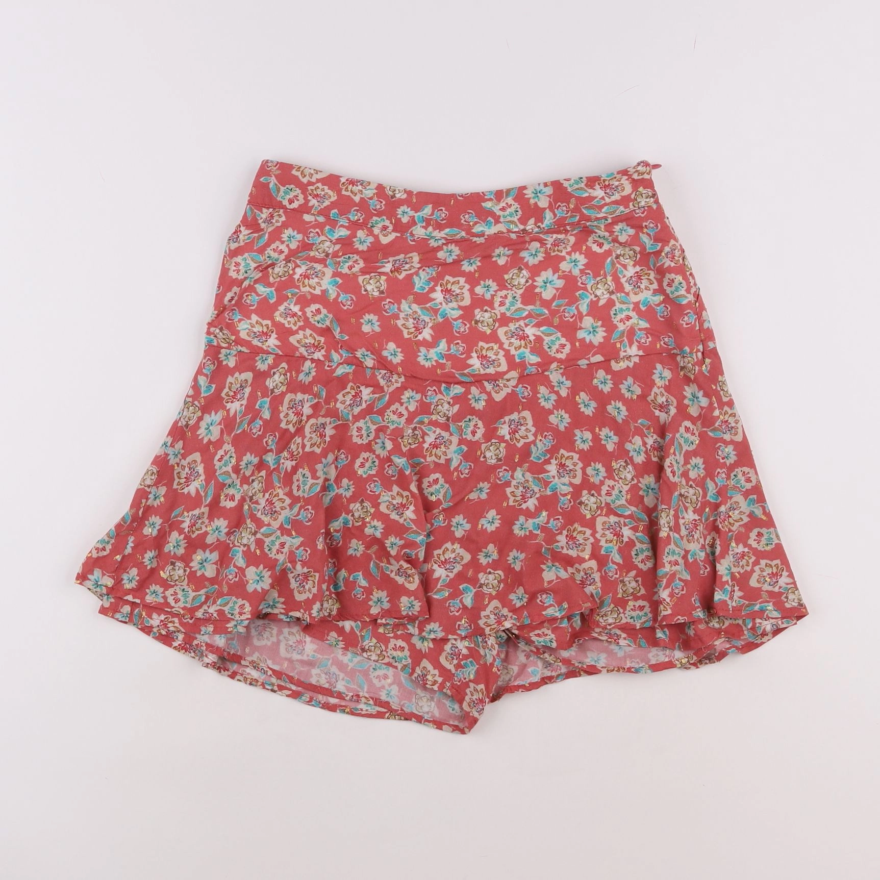 IKKS - jupe short rose, or - 12 ans