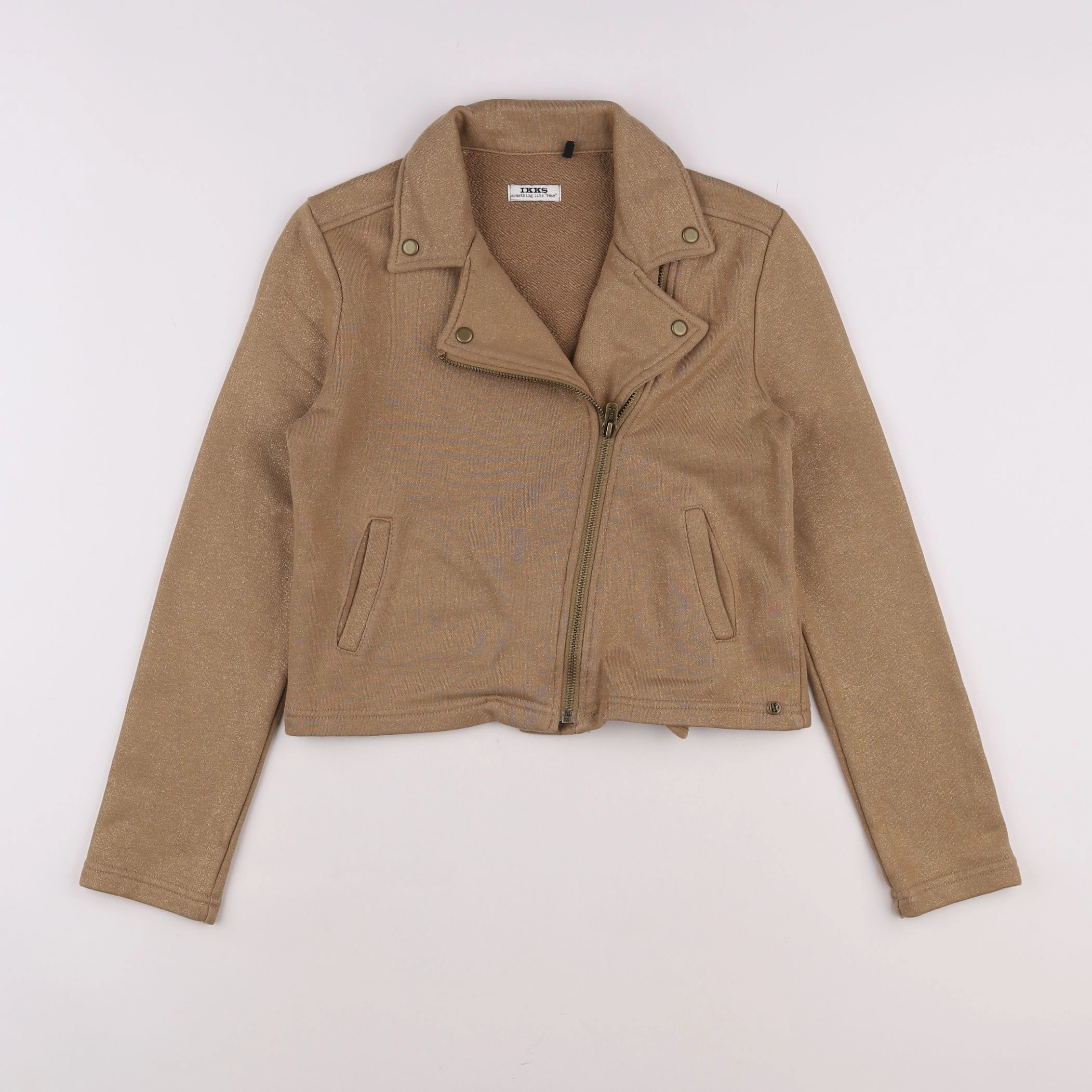 IKKS - veste marron, or - 10 ans