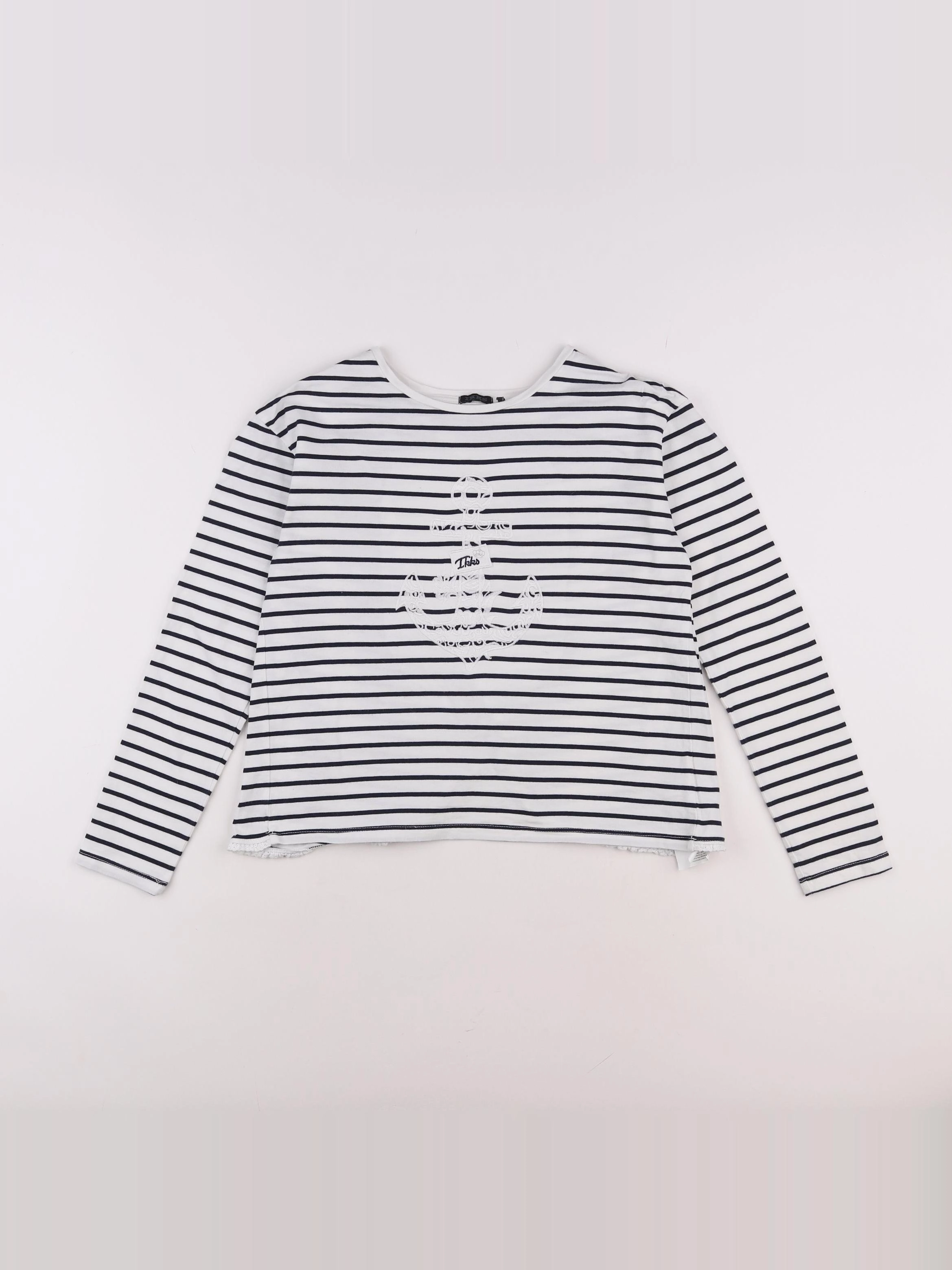 IKKS - tee-shirt bleu, blanc - 12 ans