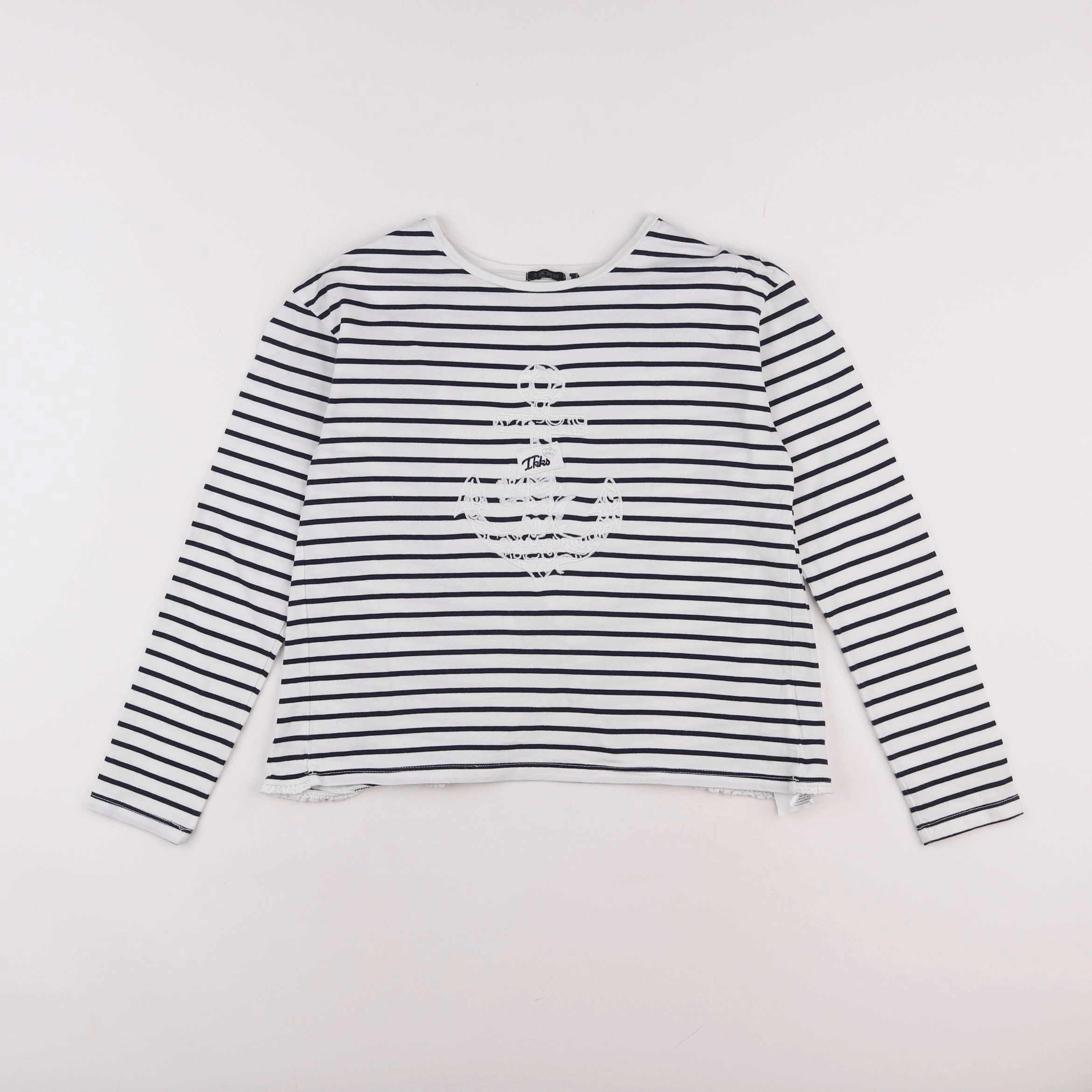 IKKS - tee-shirt bleu, blanc - 12 ans