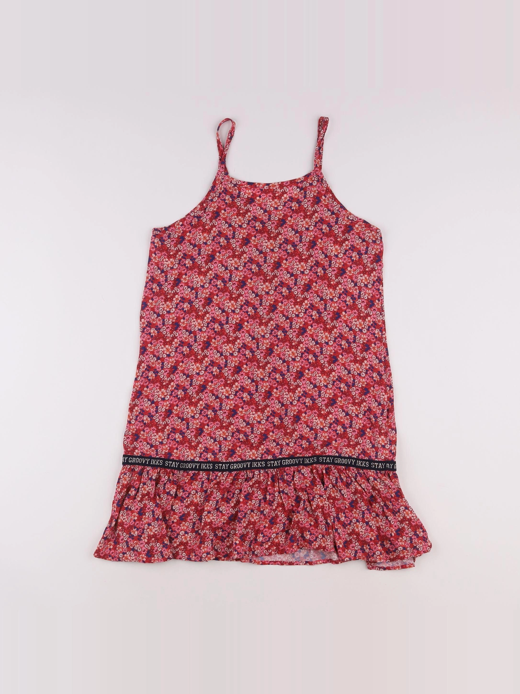 IKKS - blouse rouge, rose - 10 ans