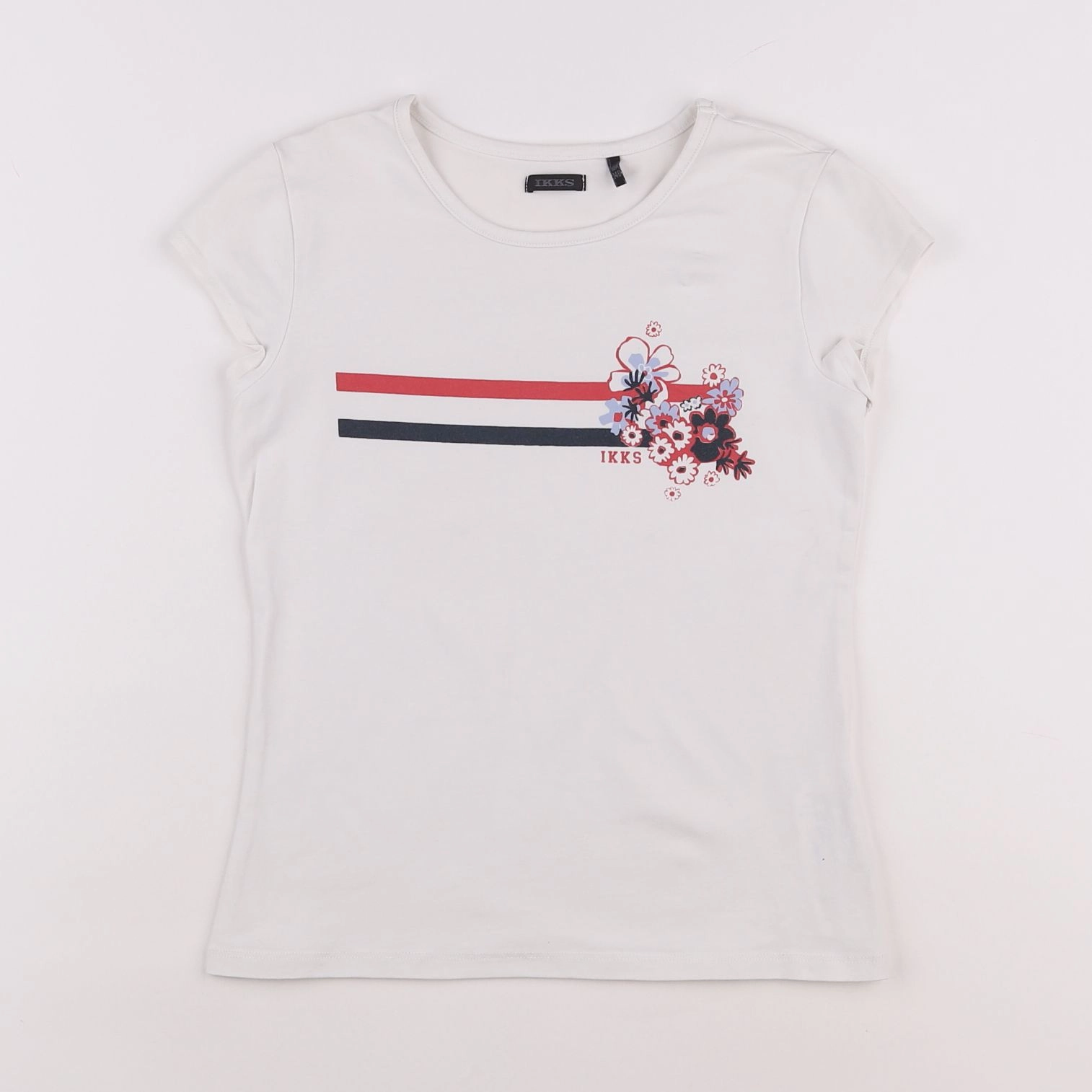 IKKS - tee-shirt blanc - 10 ans