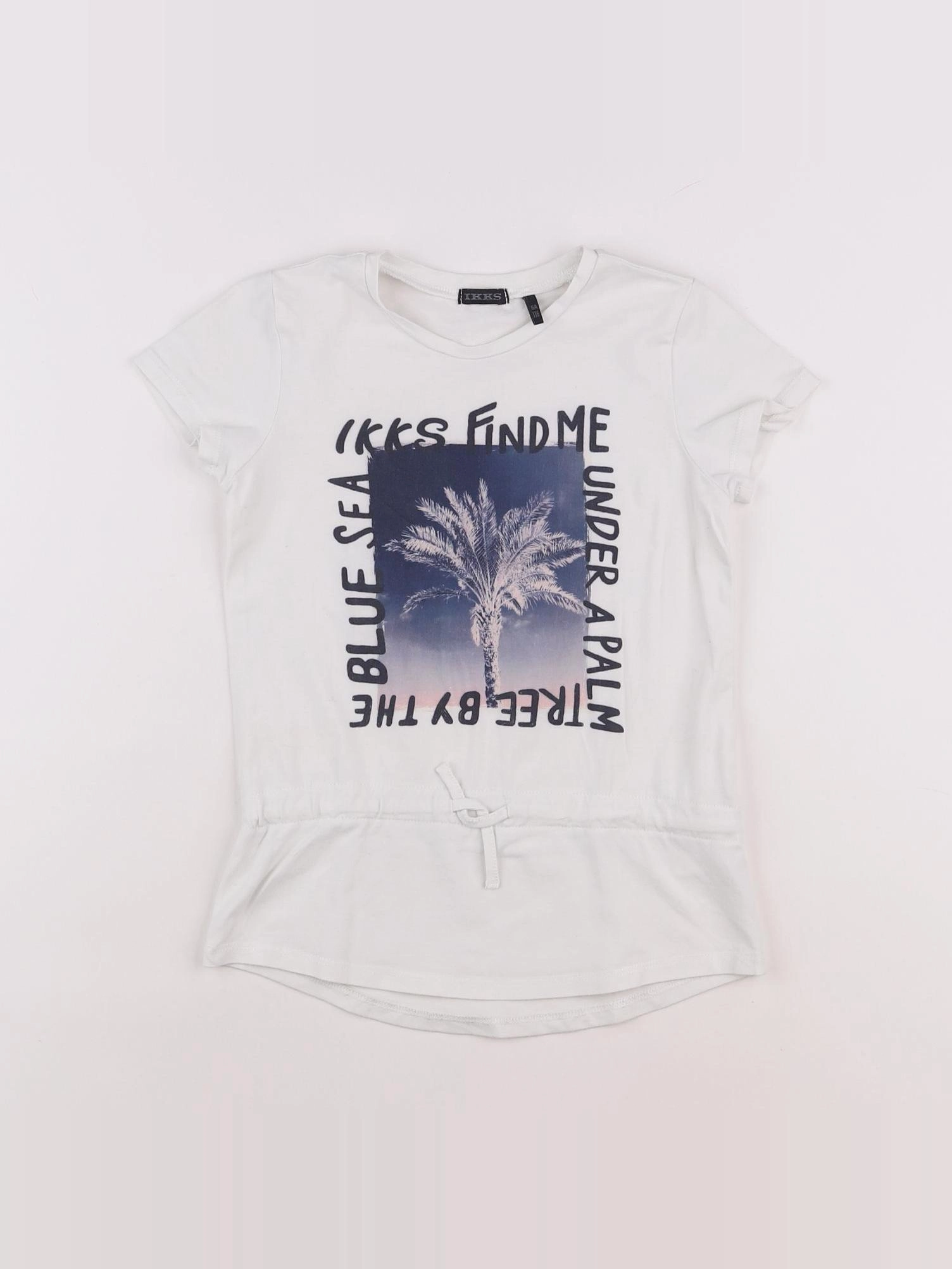 IKKS - tee-shirt blanc - 6 ans