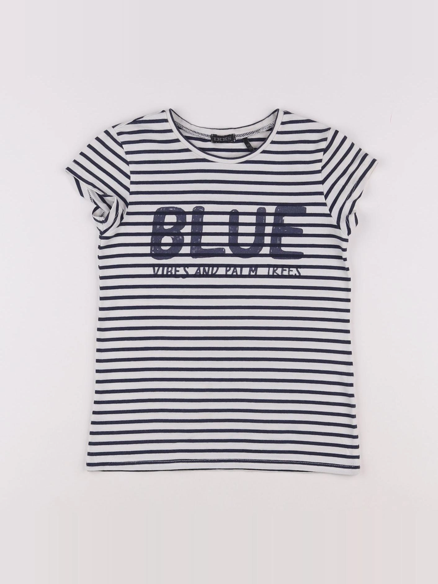 IKKS - tee-shirt bleu, blanc - 6 ans