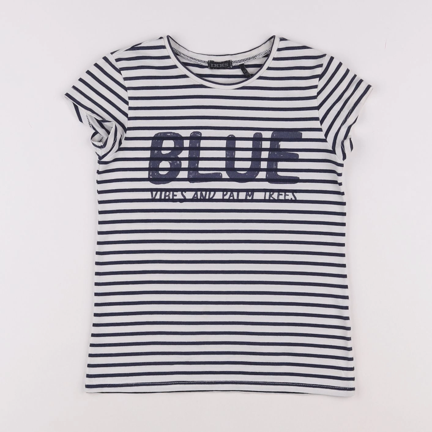 IKKS - tee-shirt bleu, blanc - 6 ans