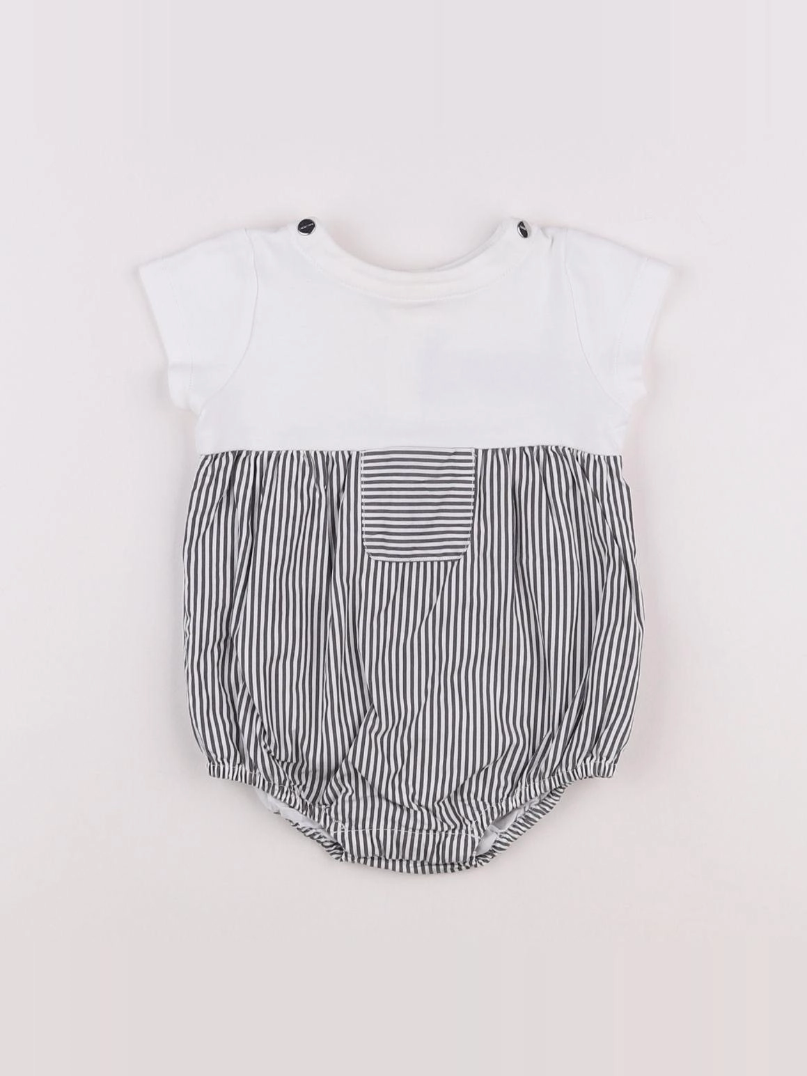 Jacadi - combinaison blanc, marron - 6 mois