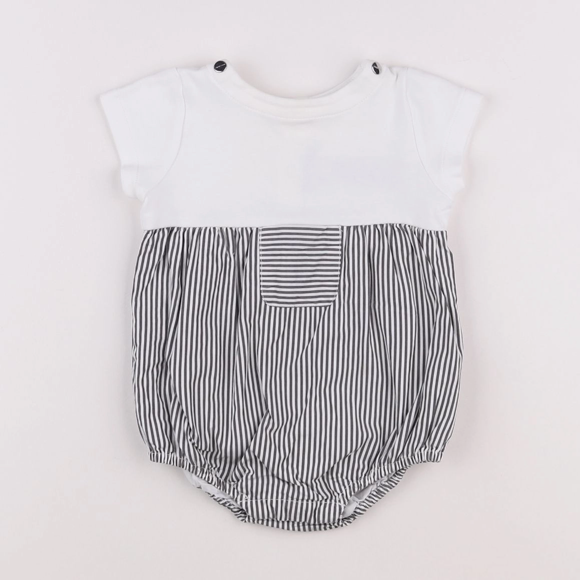 Jacadi - combinaison blanc, marron - 6 mois