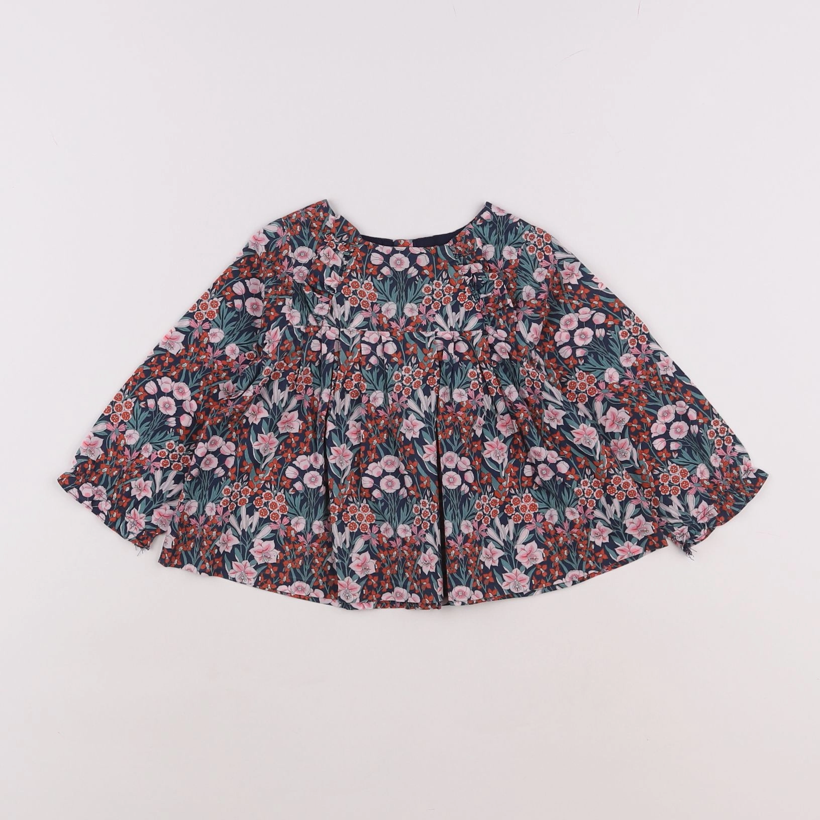 Jacadi - blouse liberty multicolore - 12 mois