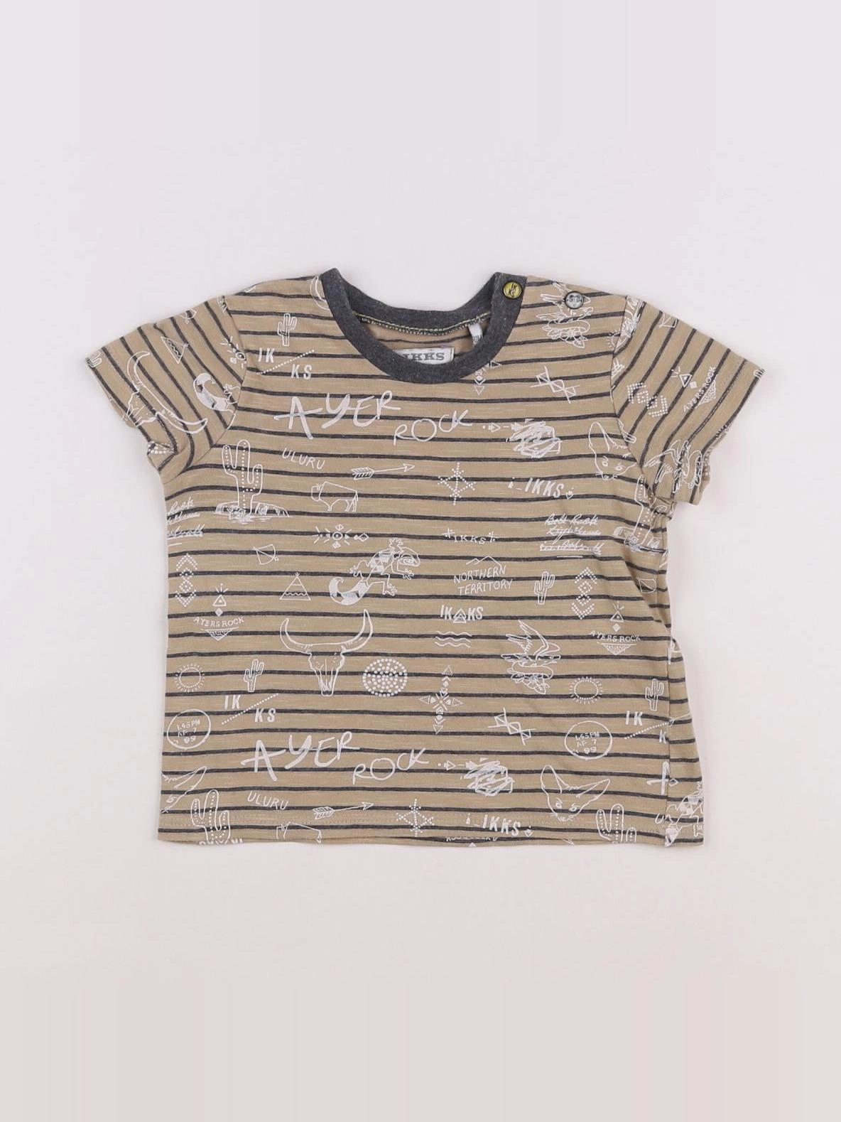 IKKS - tee-shirt beige - 12 mois