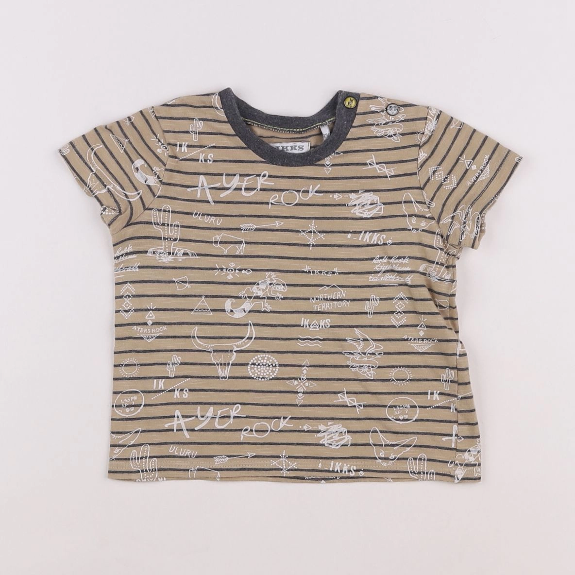 IKKS - tee-shirt beige - 12 mois