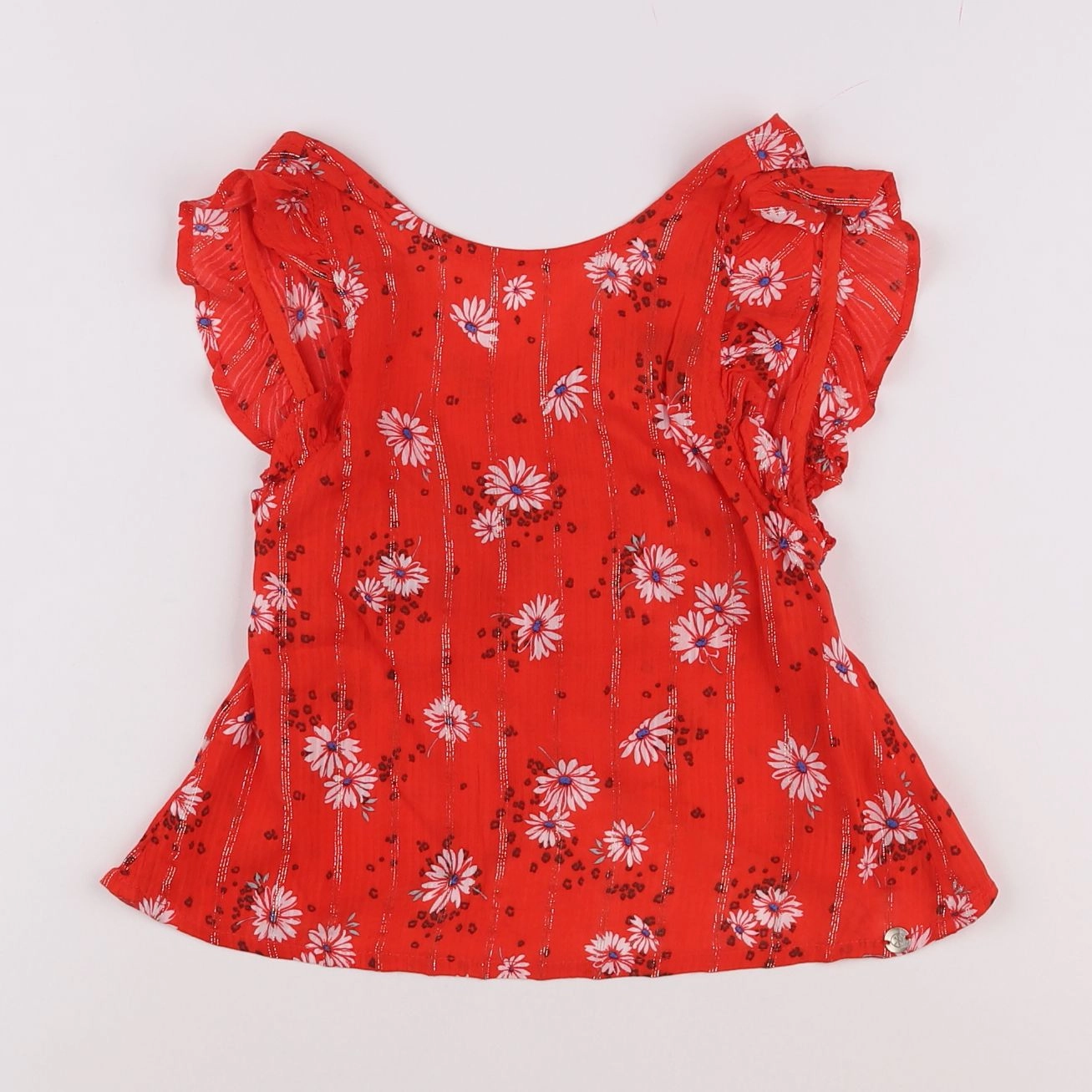 IKKS - blouse rouge - 6 ans