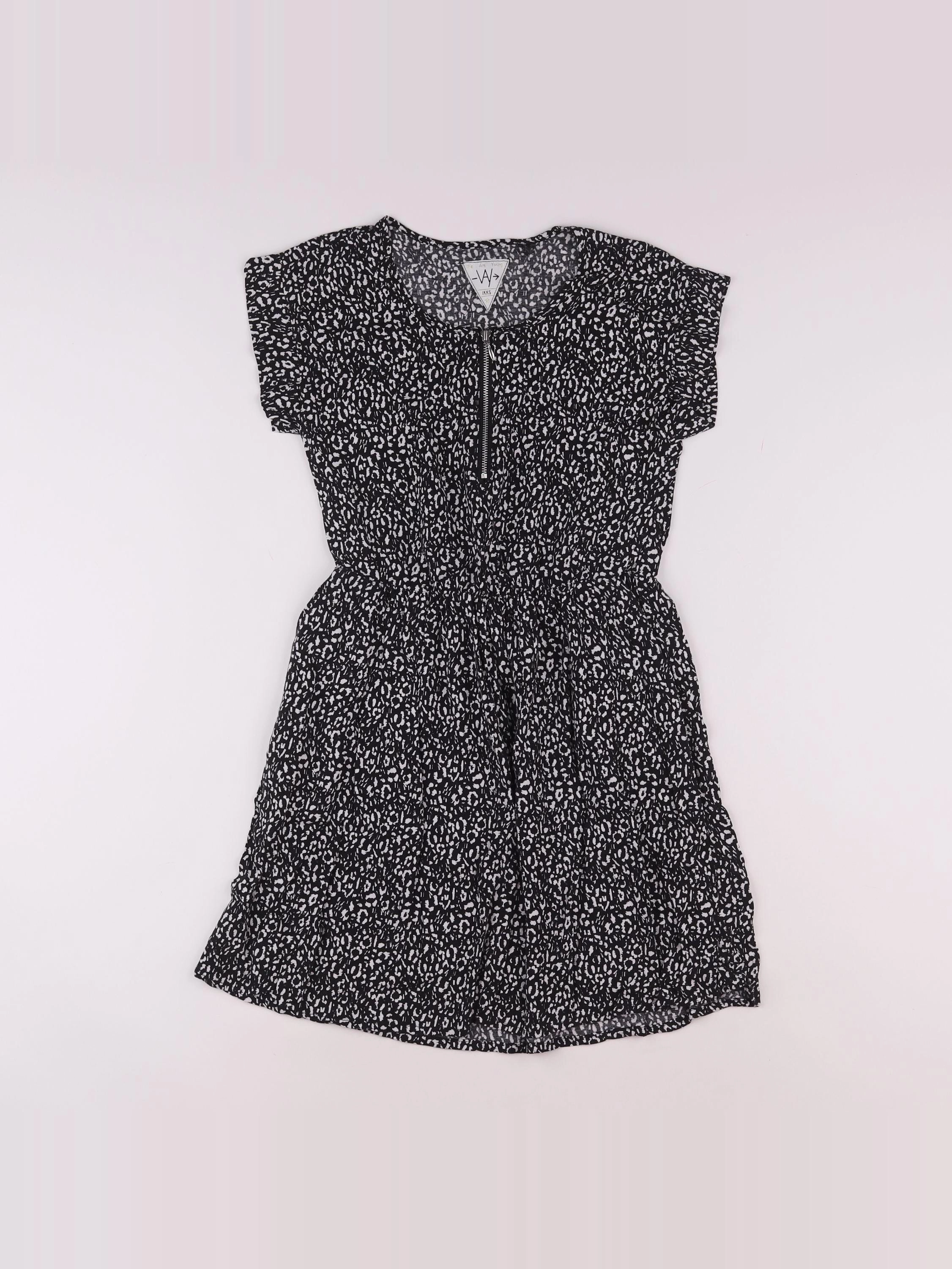 IKKS - robe noir - 10/11 ans