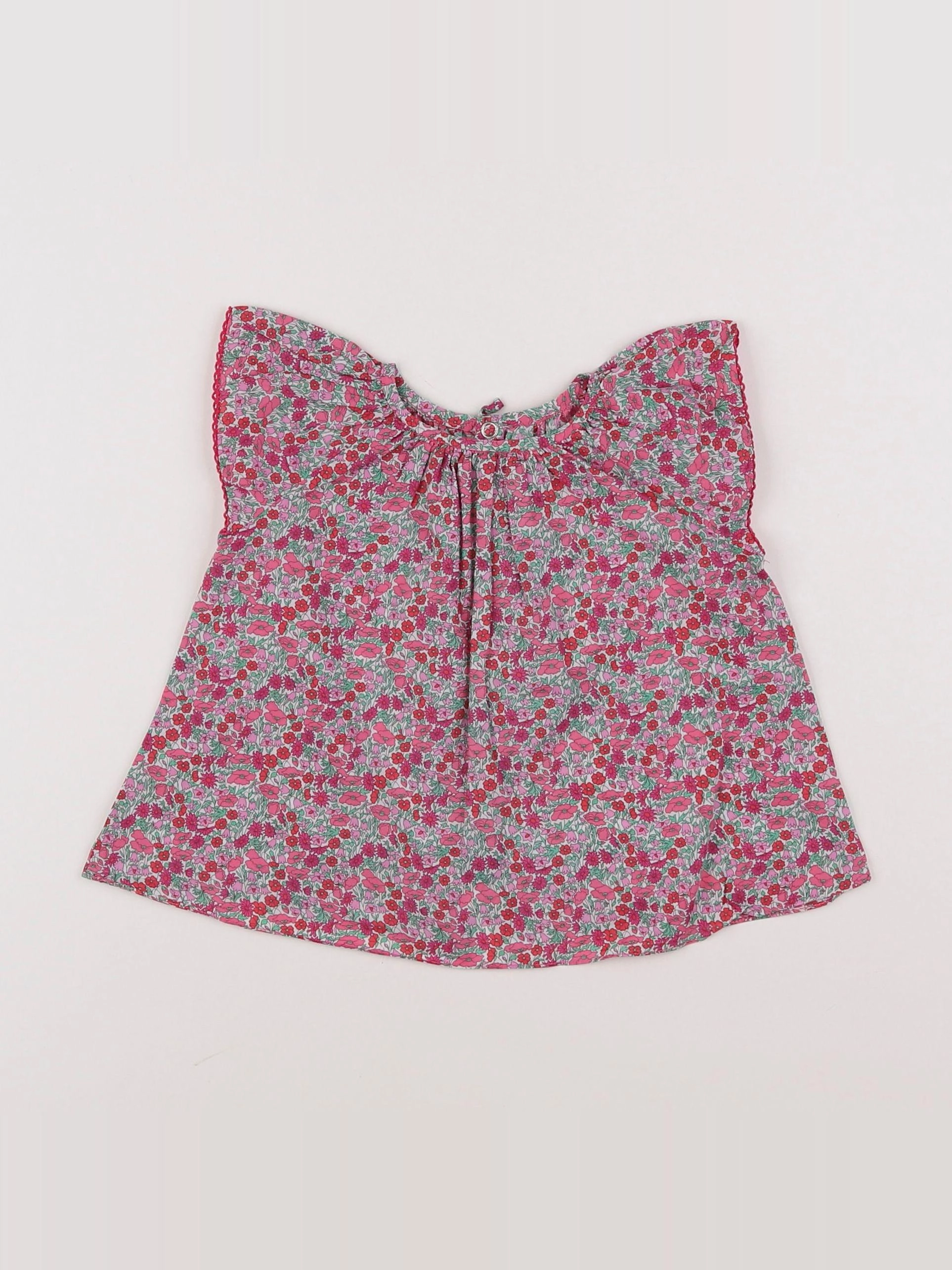 Jacadi - blouse liberty rose - 12 mois