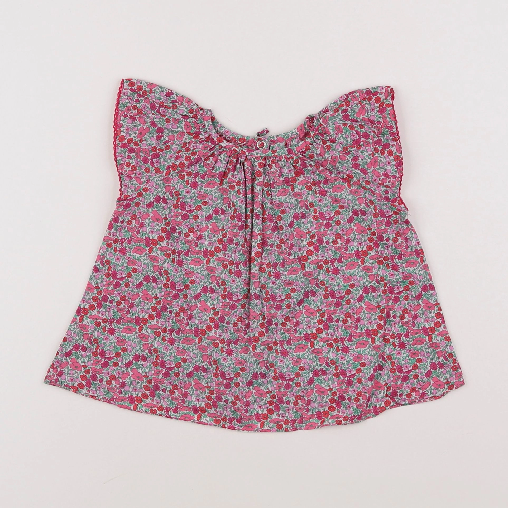 Jacadi - blouse liberty rose - 12 mois