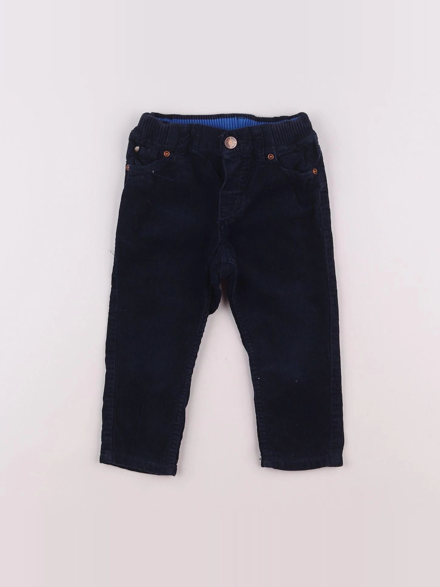 H&M - pantalon bleu - 9/12 mois