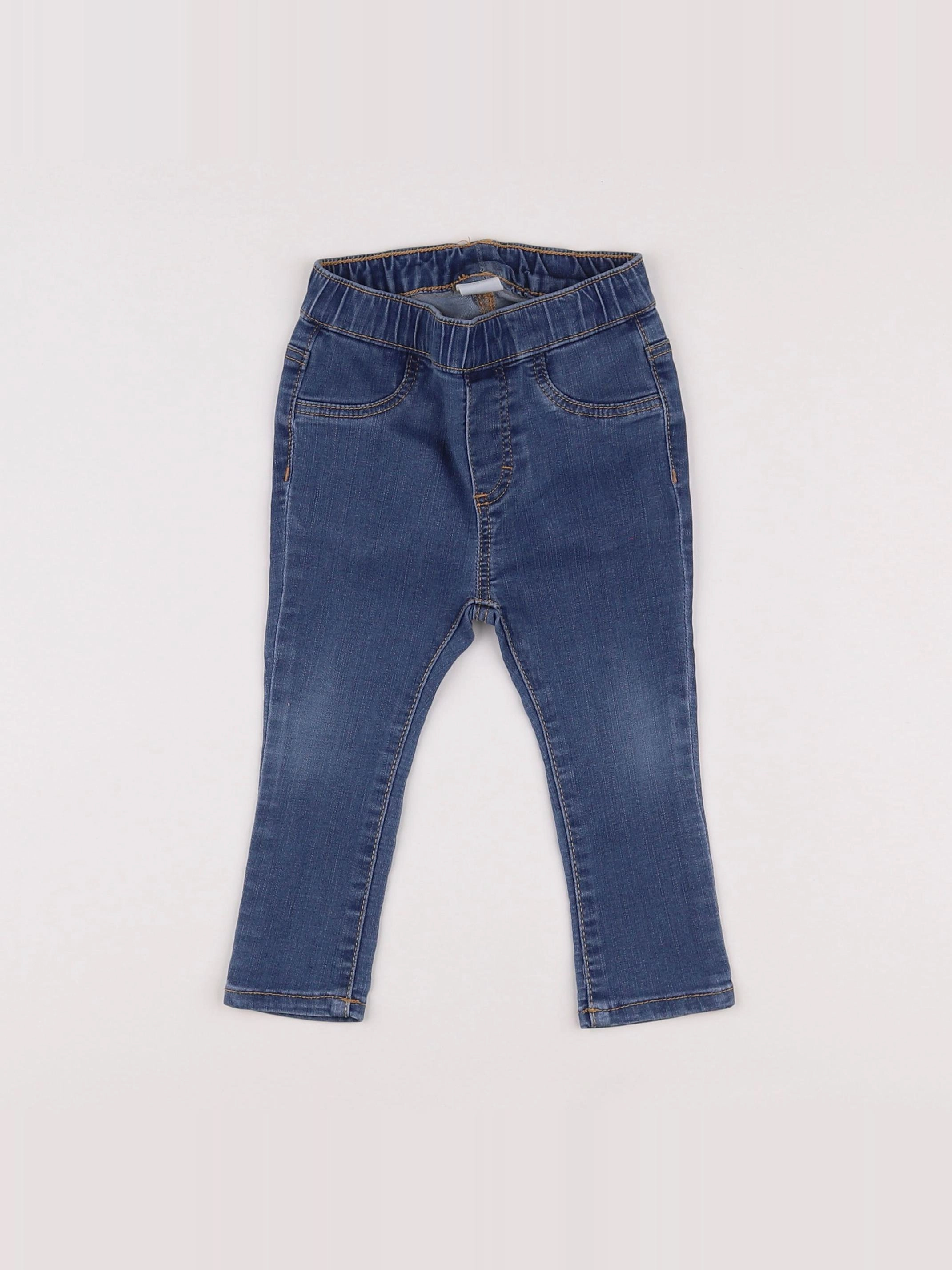 H&M - jegging bleu - 9/12 mois