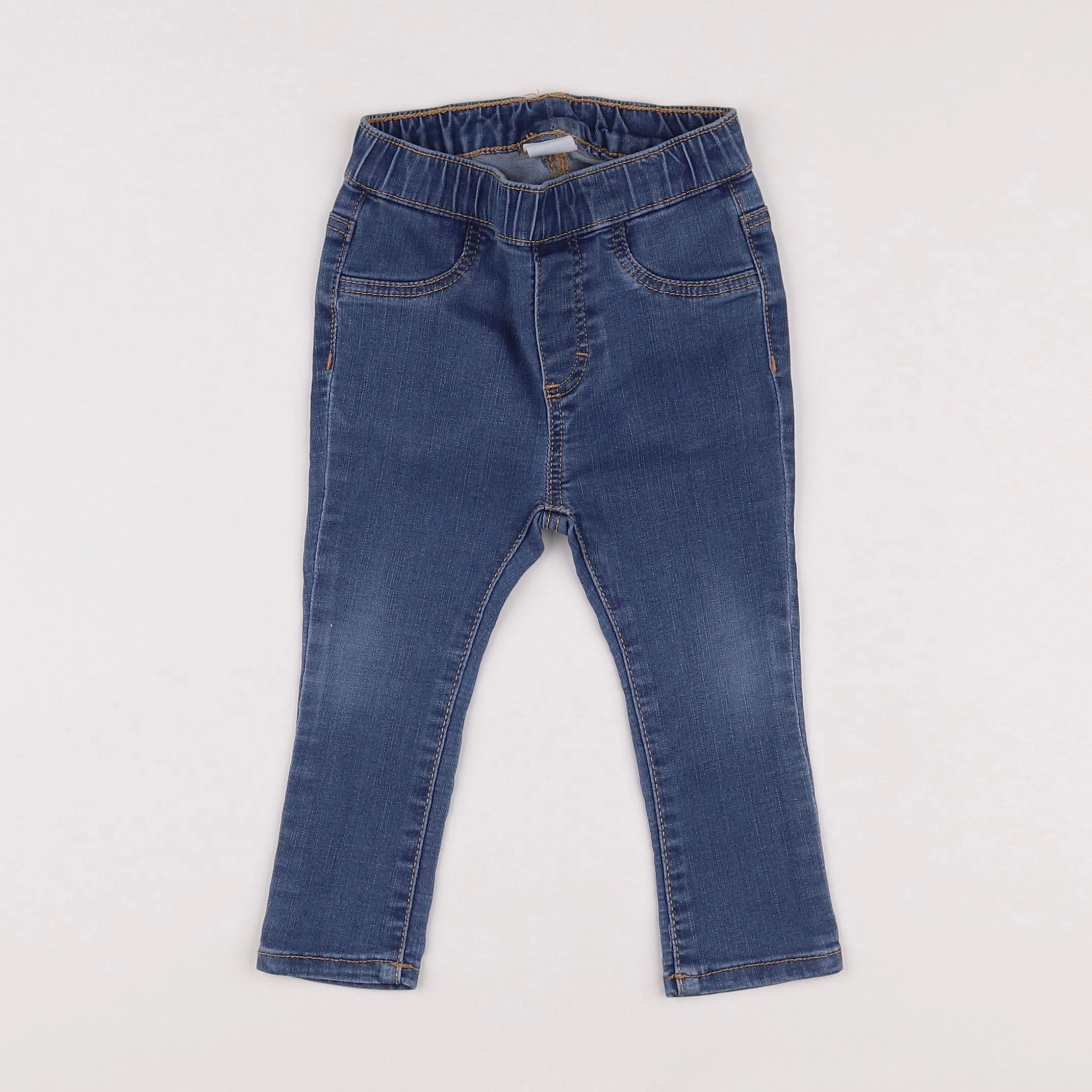 H&M - jegging bleu - 9/12 mois