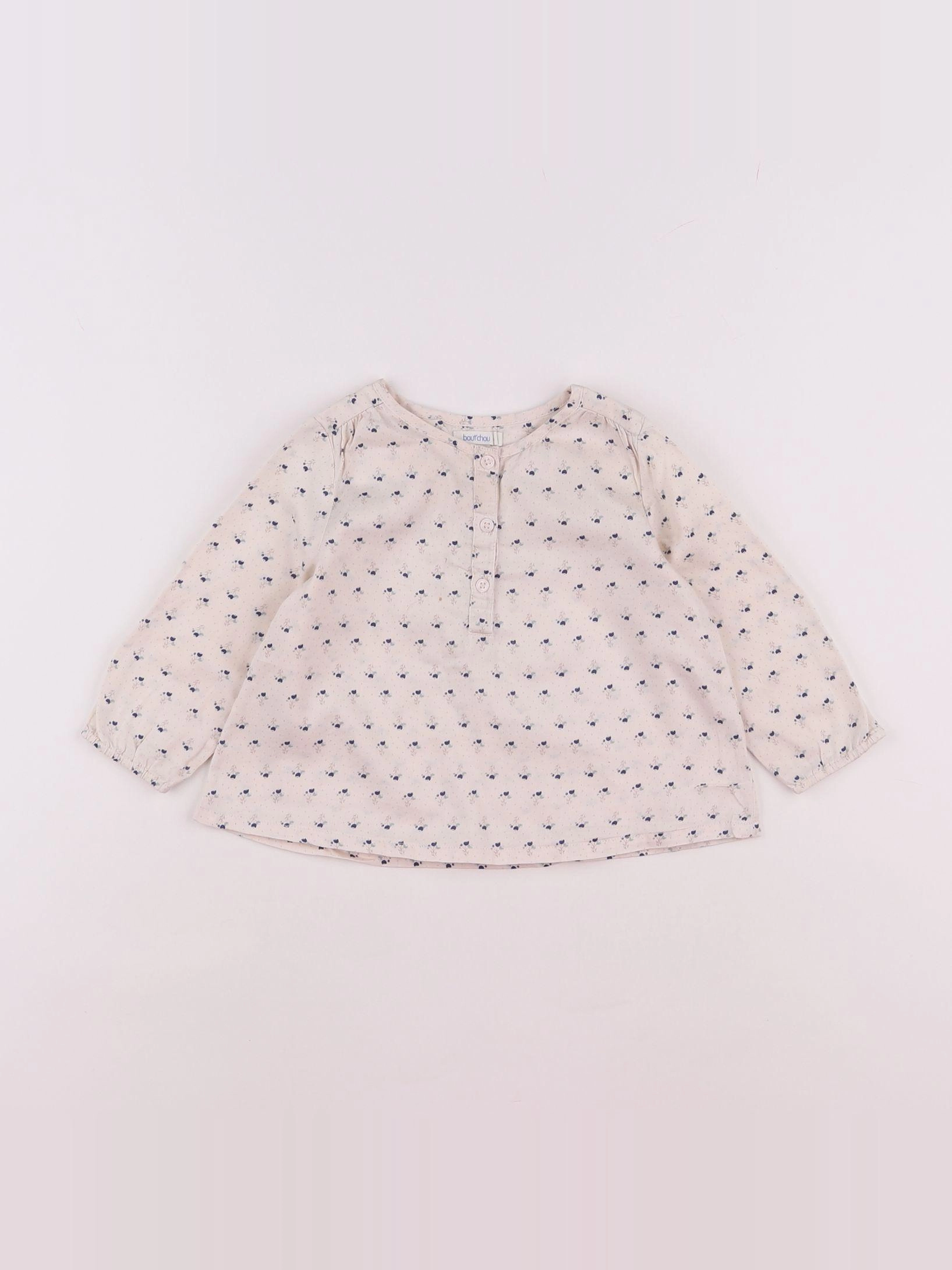 Boutchou - blouse beige - 12 mois