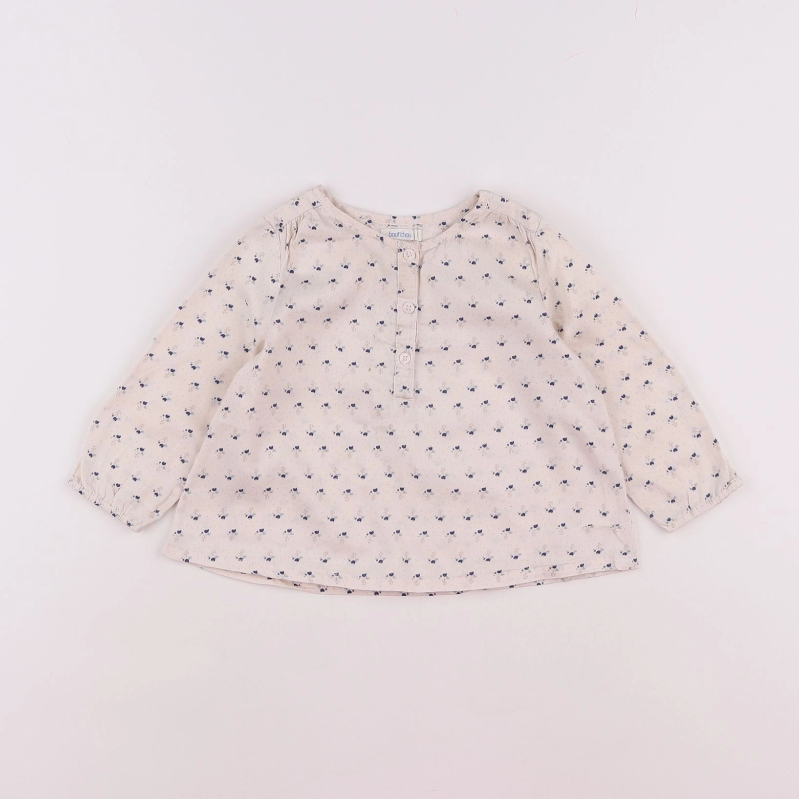 Boutchou - blouse beige - 12 mois