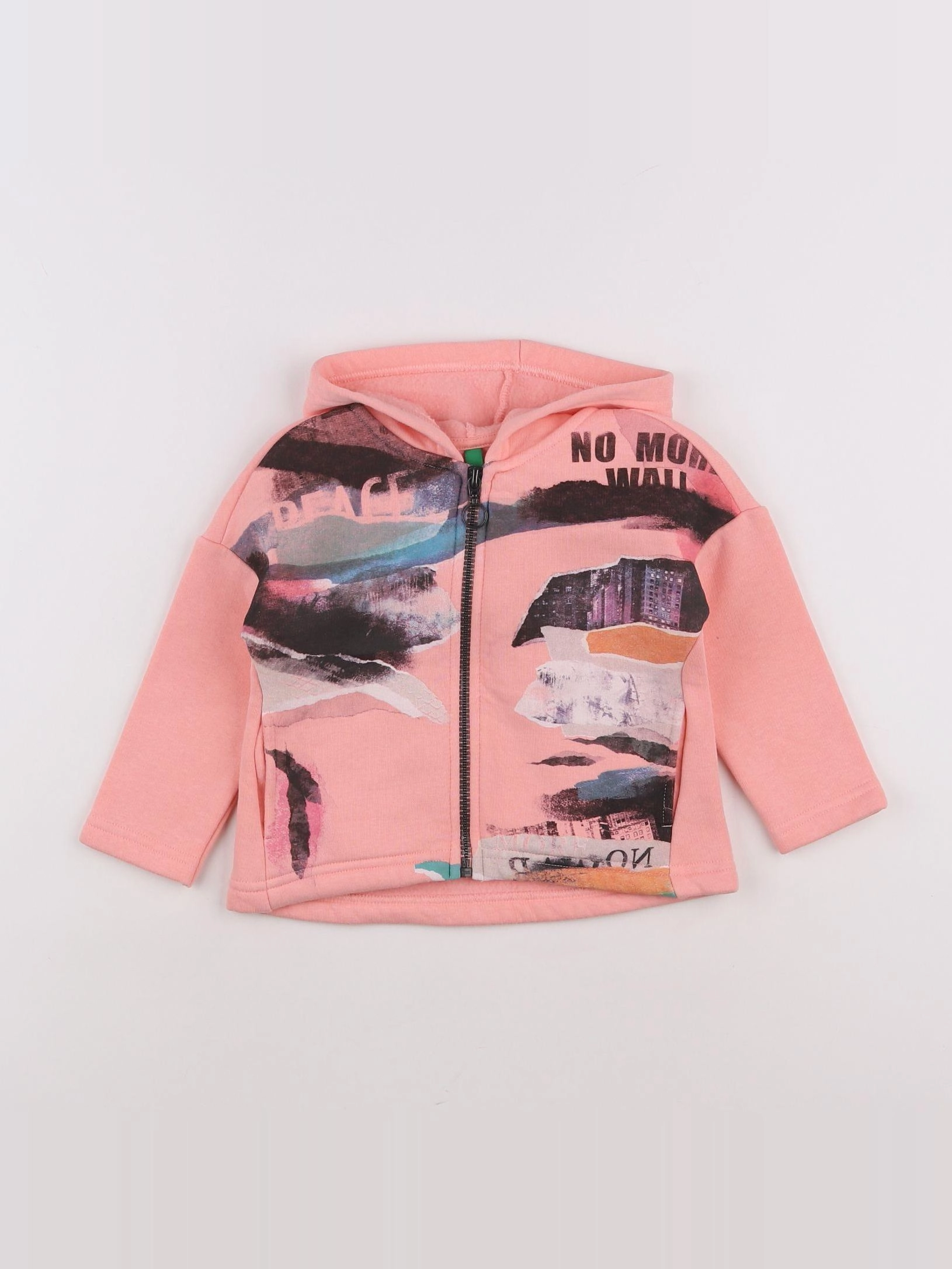 Benetton - sweat rose - 12 mois