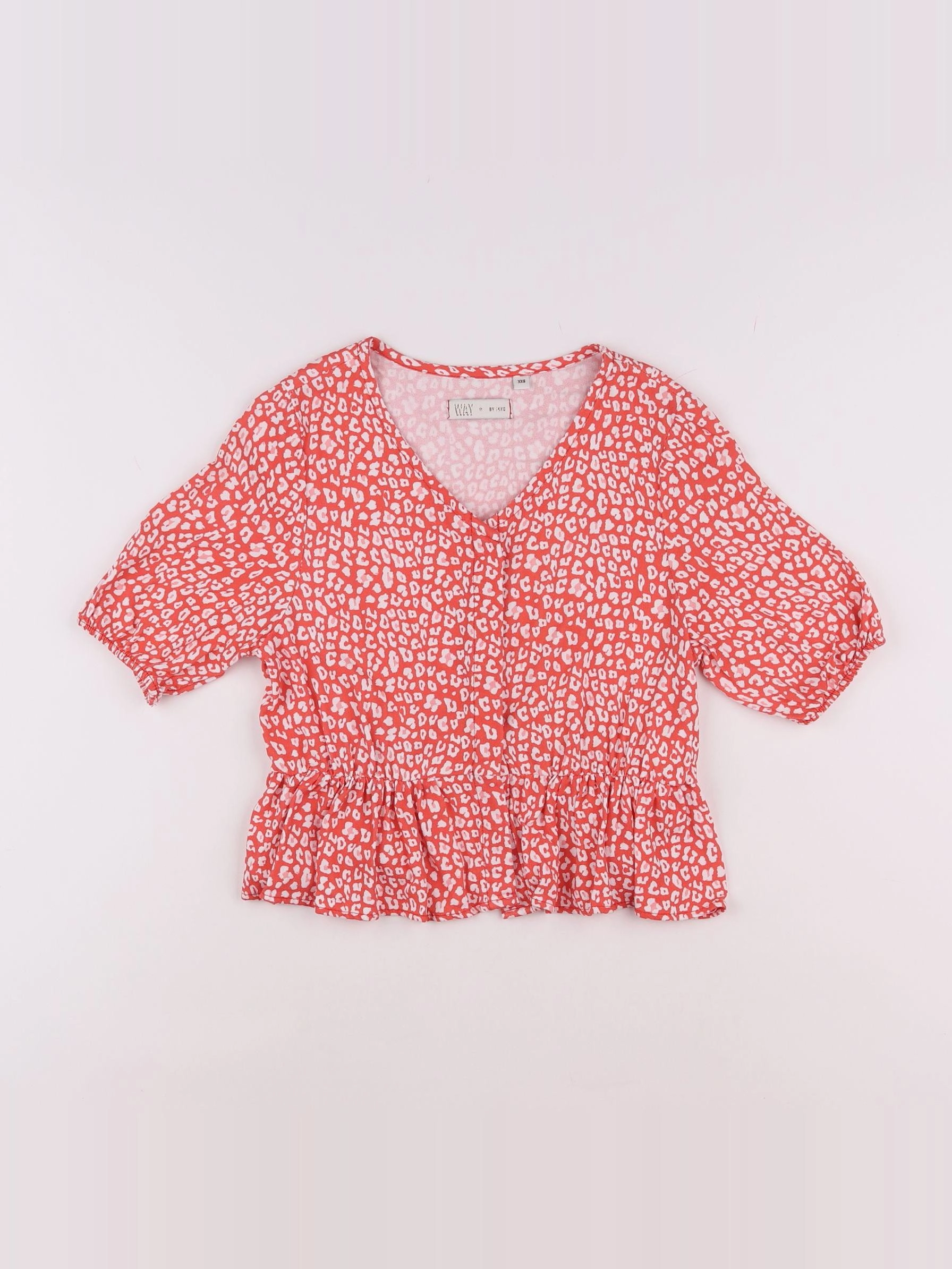 IKKS - blouse rouge - 10 ans