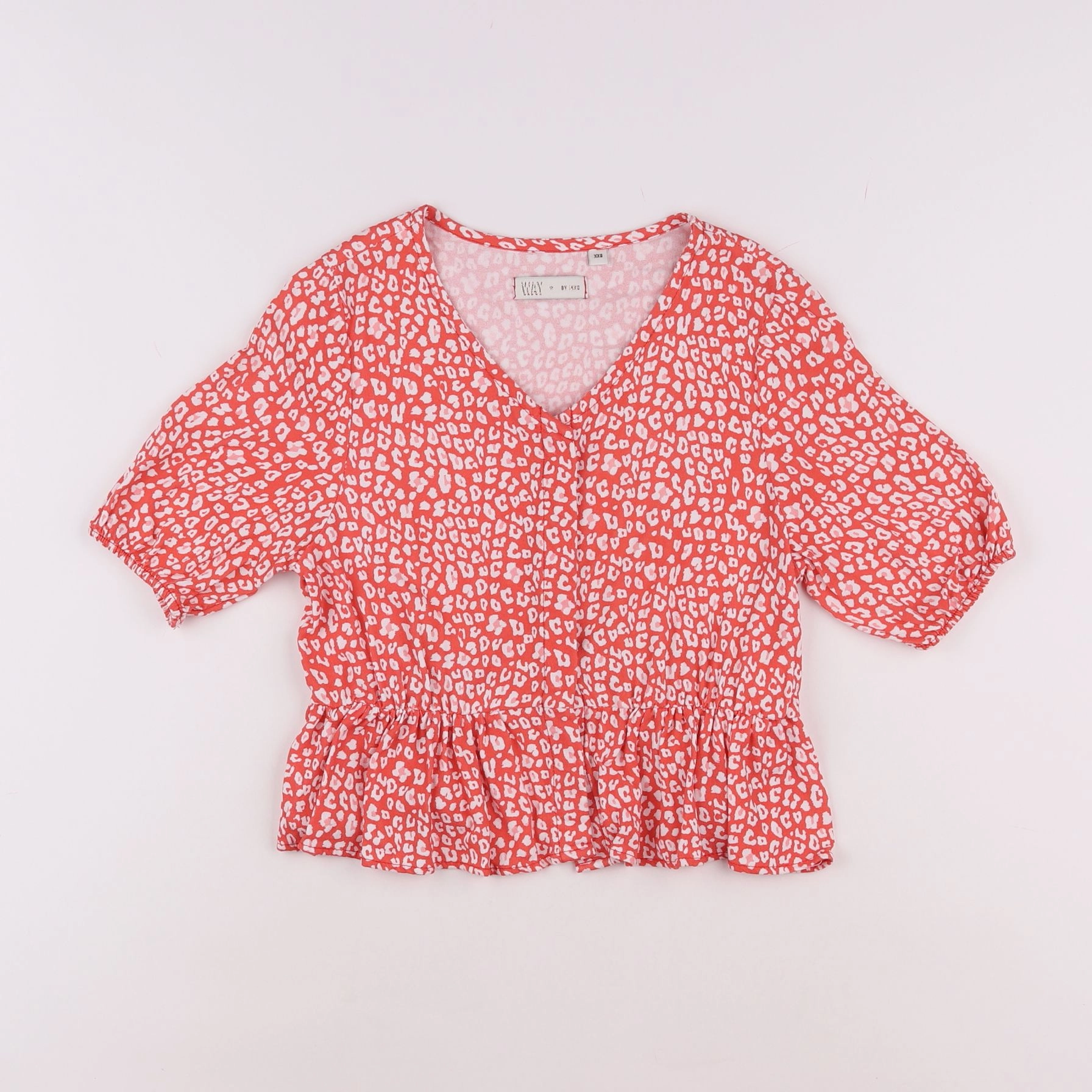 IKKS - blouse rouge - 10 ans