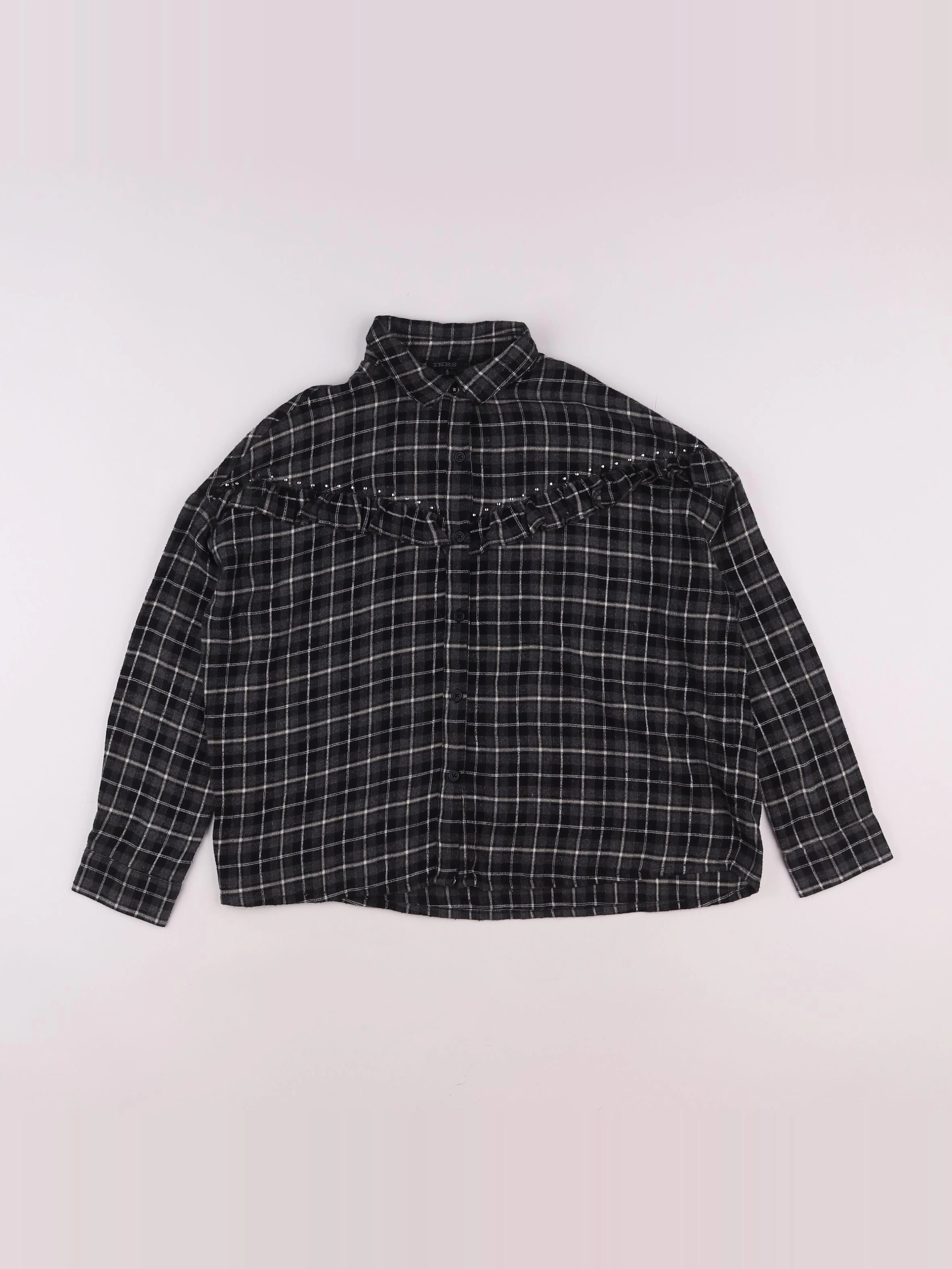 IKKS - blouse gris - 10 ans