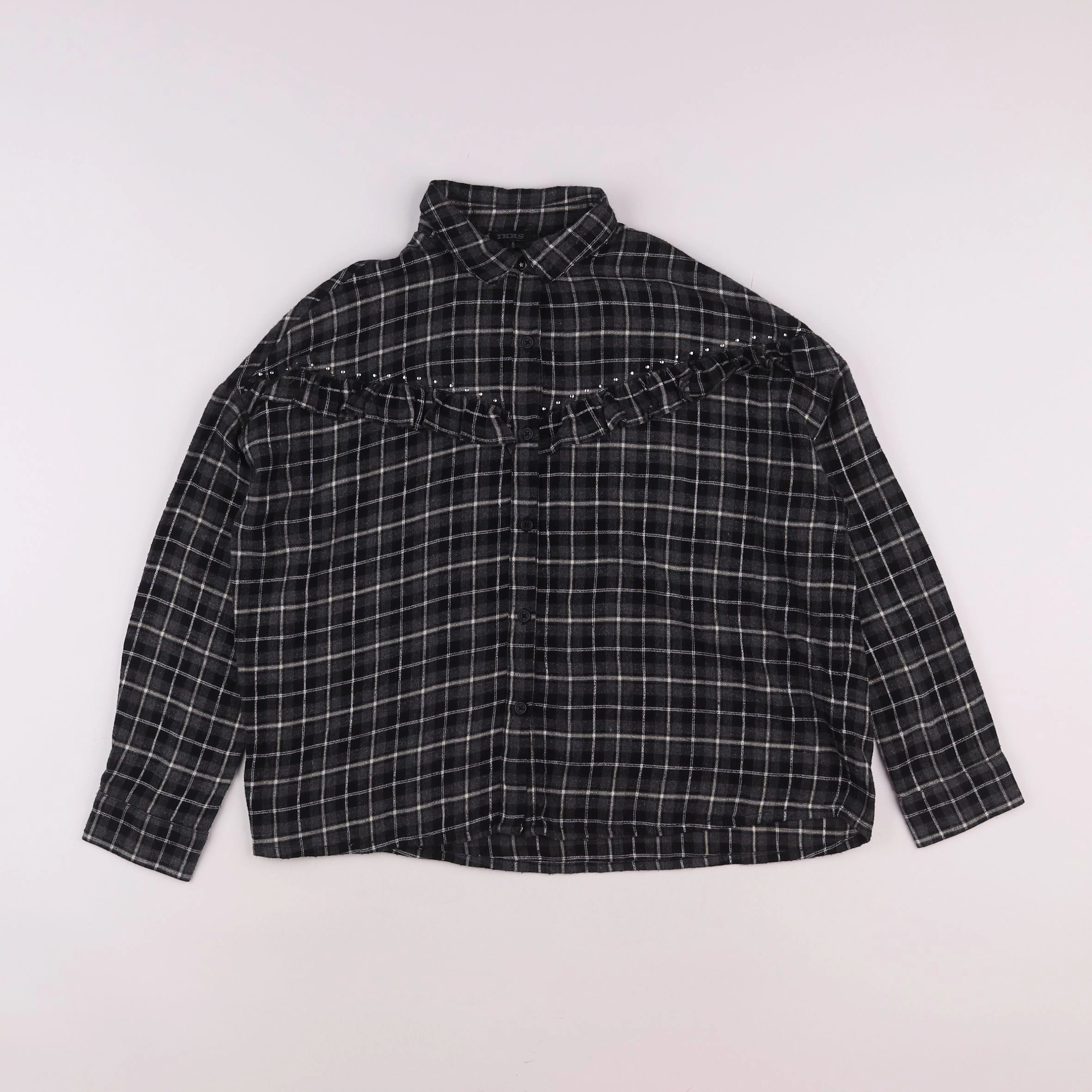 IKKS - blouse gris - 10 ans
