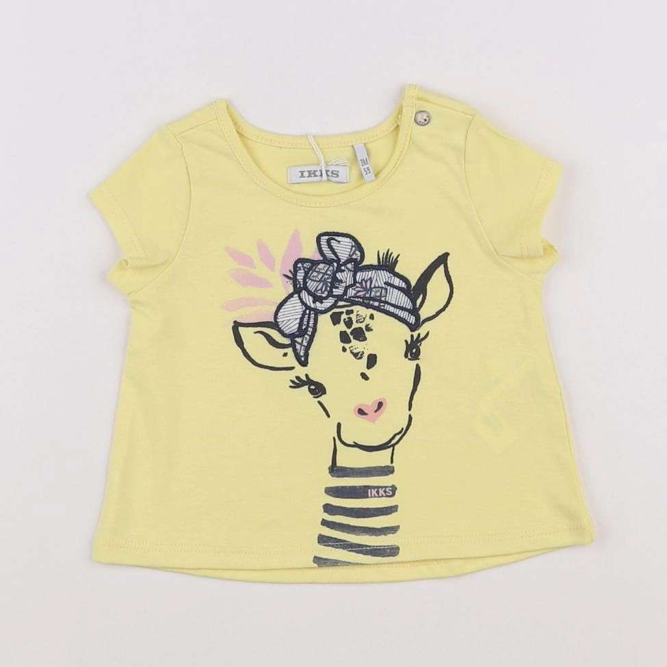 IKKS - tee-shirt jaune - 3 mois