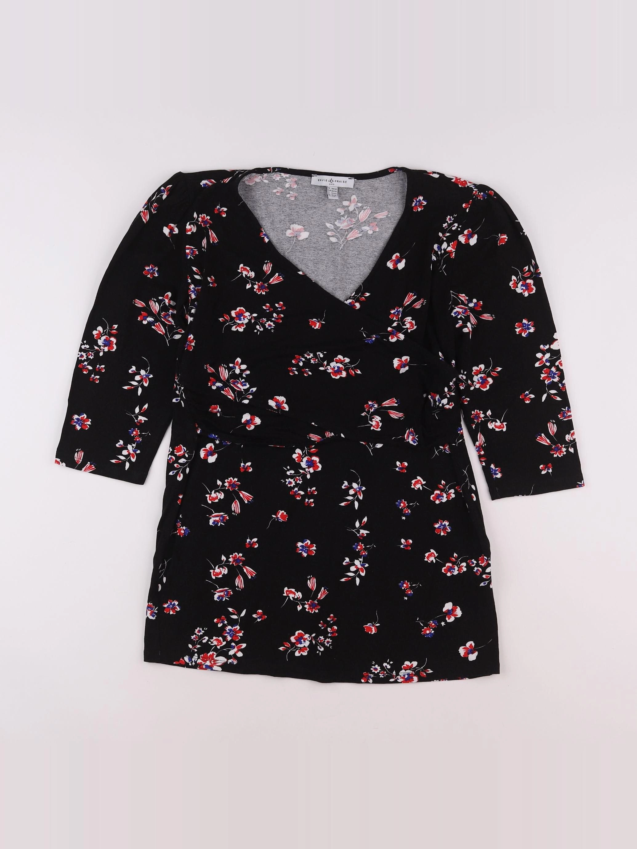 Envie de fraise - tee-shirt grossesse bleu - 38 à 40