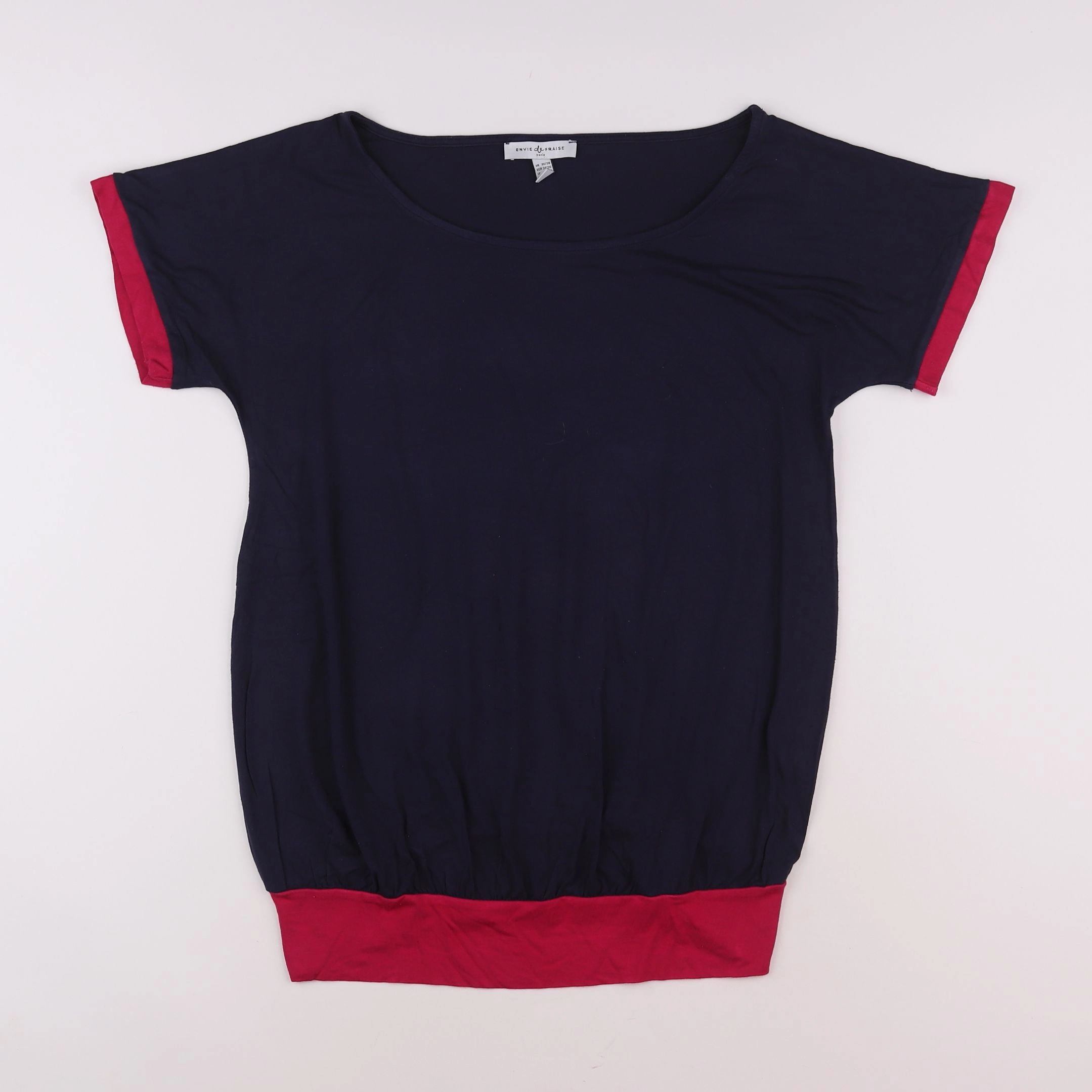 Envie de fraise - tee-shirt grossesse bleu - 36 à 38