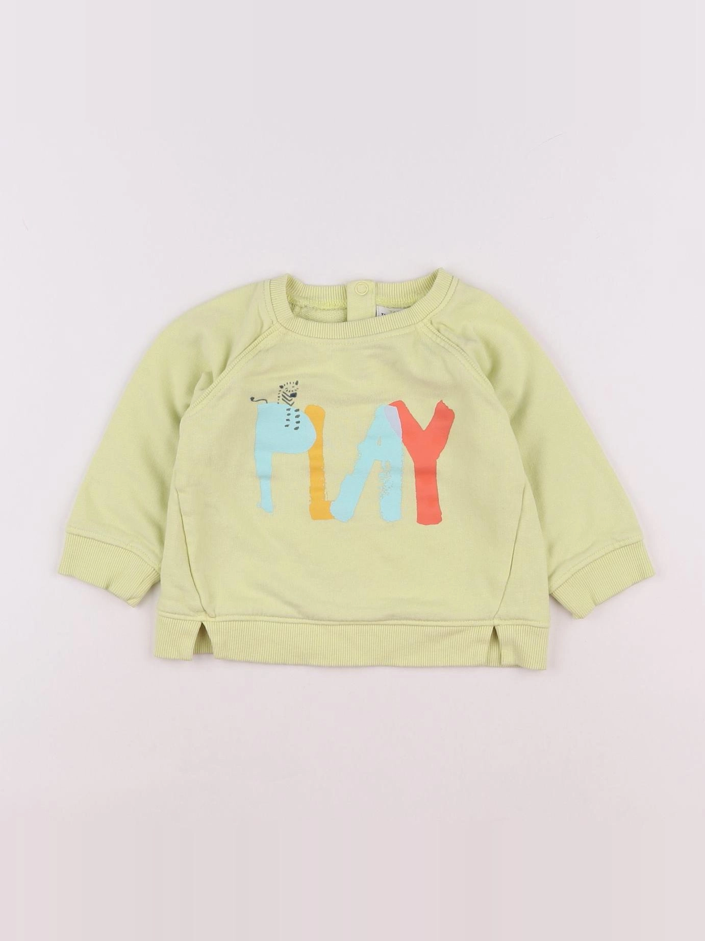 Tape à l'oeil - sweat jaune - 12 mois