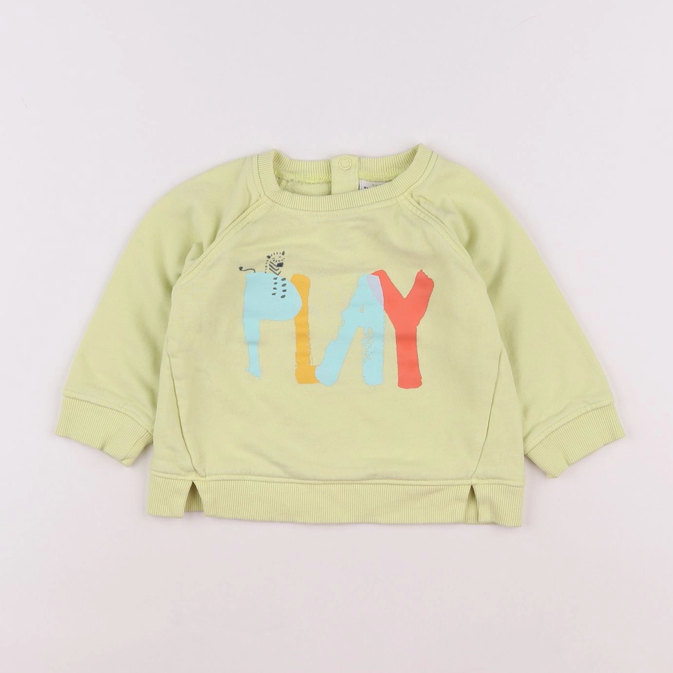 Tape à l'oeil - sweat jaune - 12 mois