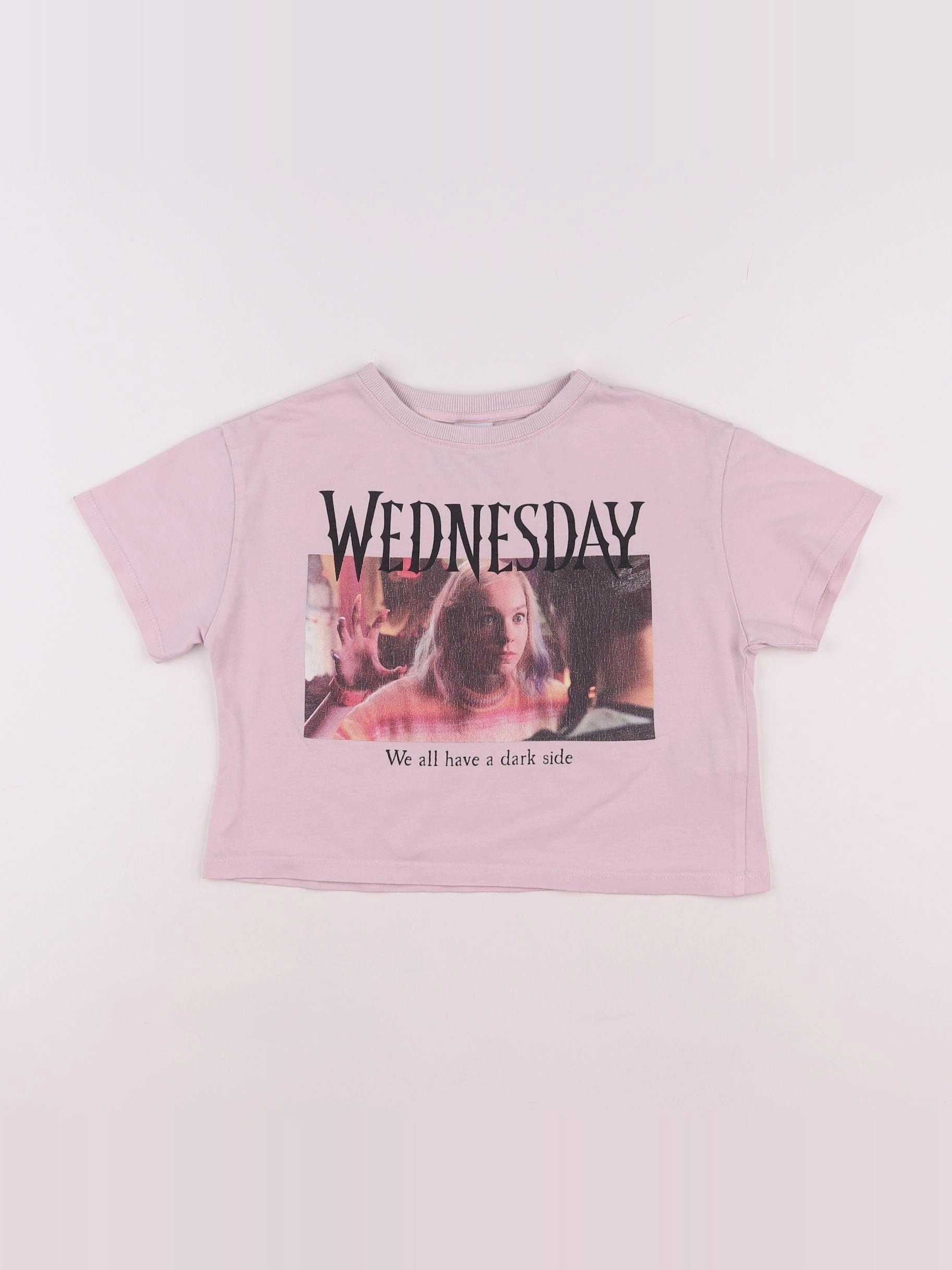 Zara - tee-shirt rose - 8/9 ans